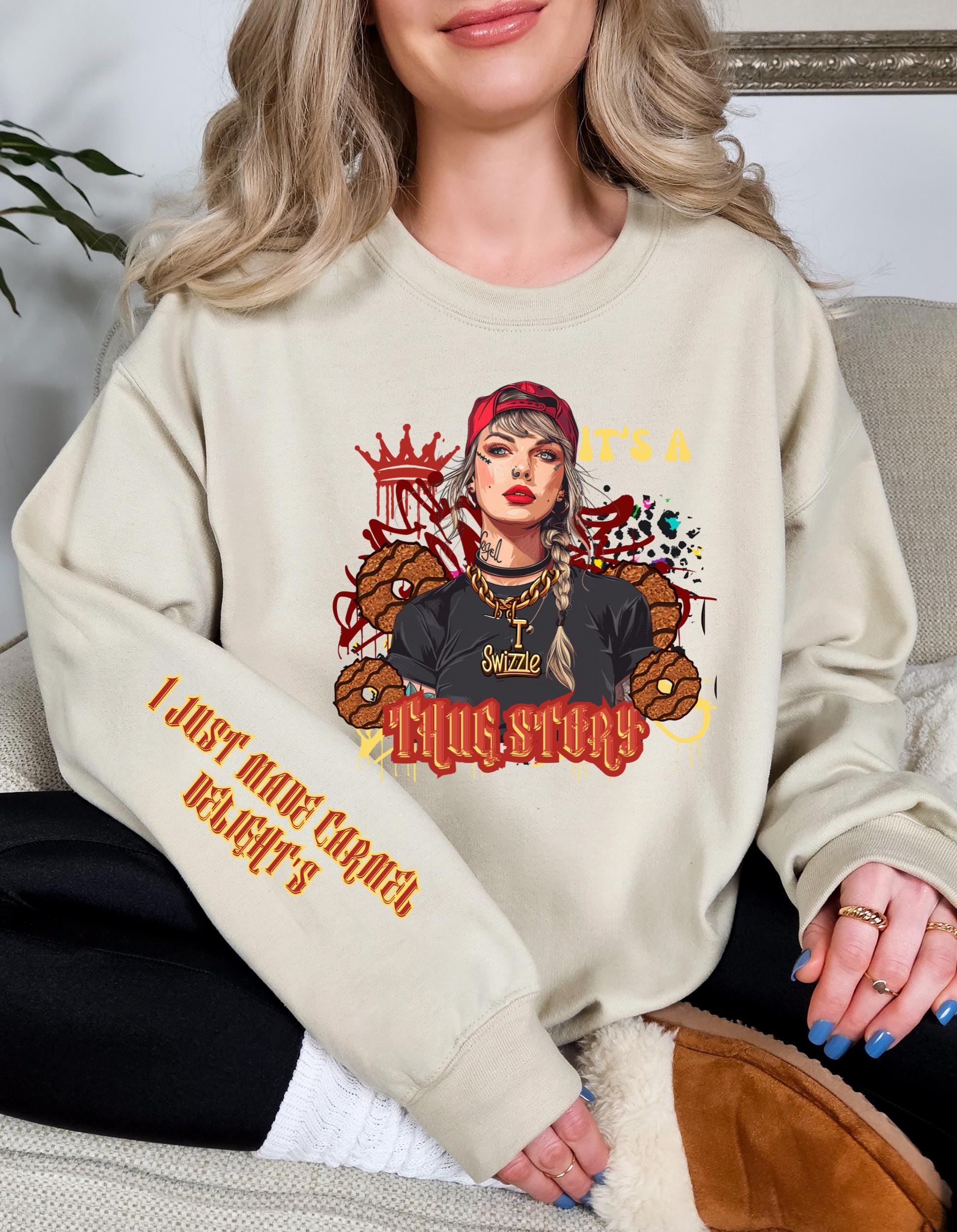 Thug Story Sweatshirt - Bold and Stylish Graphic Apparel