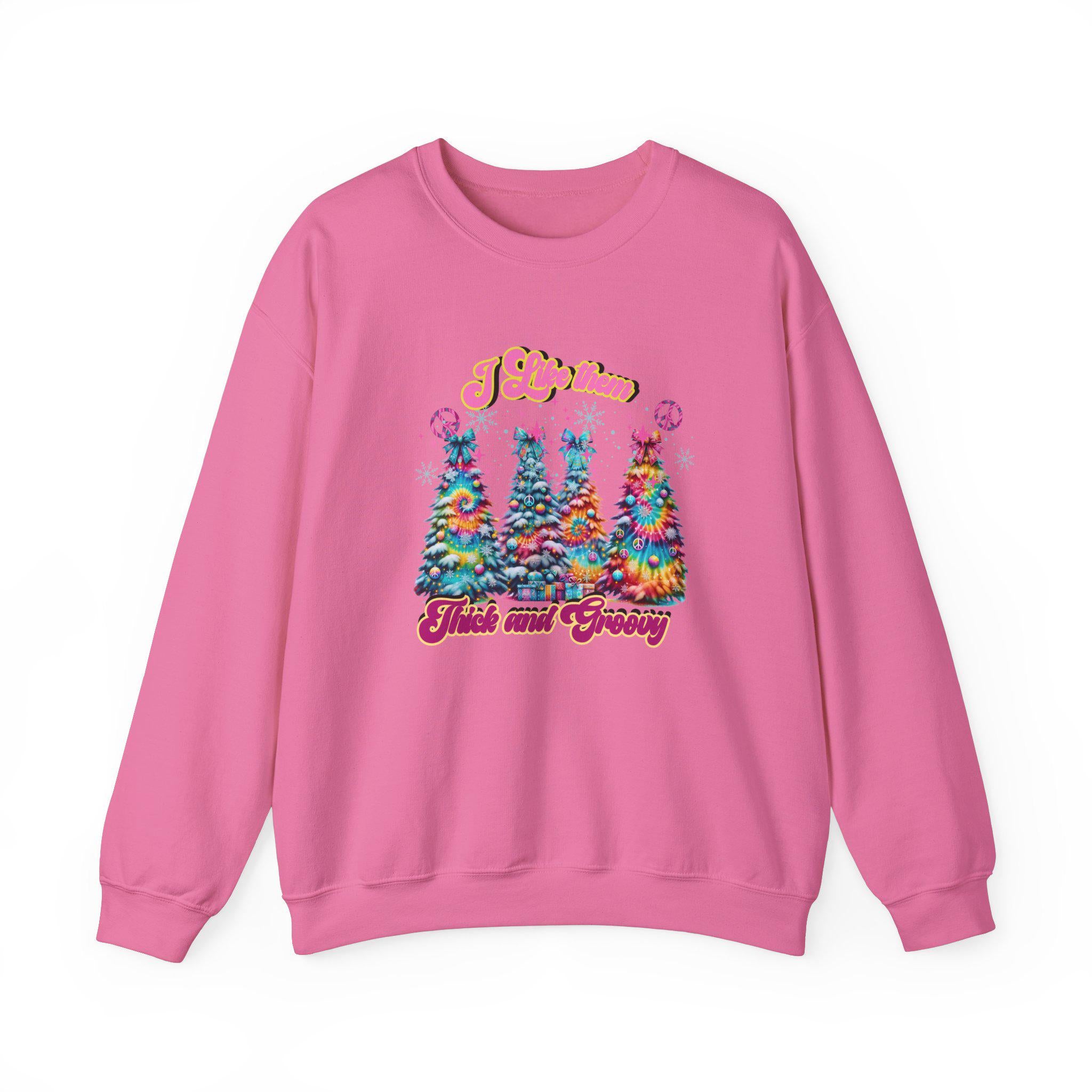 Christmas Tree Thick Sprucey Sweatshirt, Winter Holiday Jumper, Festive Xmas Pullover, Cozy Cabin Crewneck, Unisex Christmas Clothing