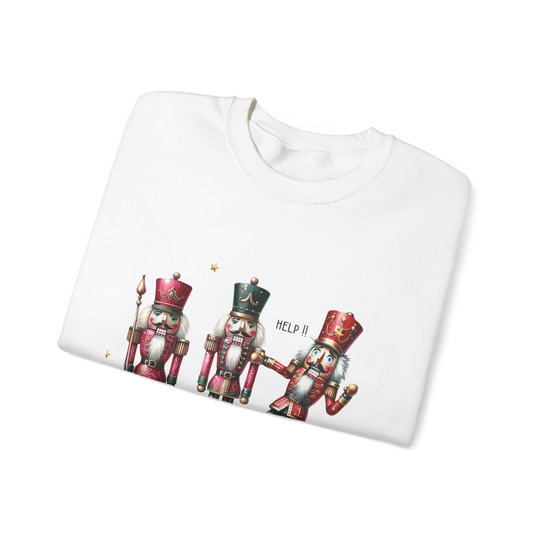 Nussknacker Ballett Weihnachts-Sweatshirt - Festliche Weihnachtskleidung, Weihnachts-Crewneck-Pullover, Weihnachtstanz-Sweatshirt, Festlicher Nussknacker