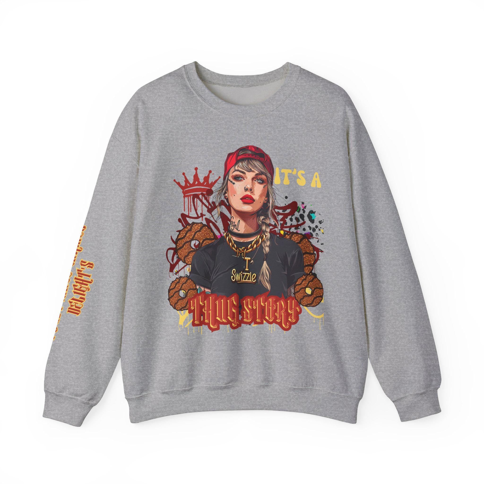 Thug Story Sweatshirt - Bold and Stylish Graphic Apparel