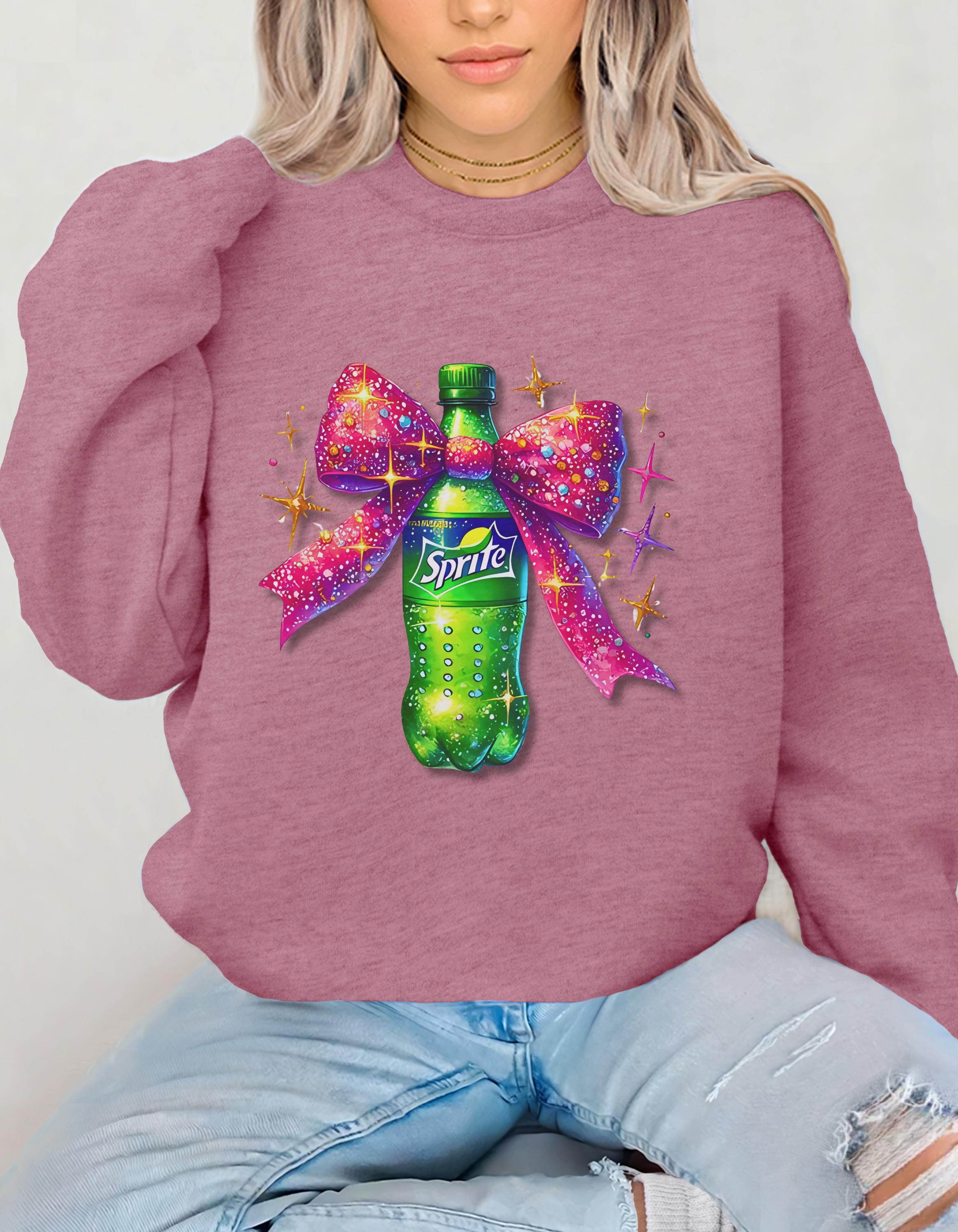 Sprite Coquette Sweatshirt - Fun and Flirty Unisex Crewneck Jumper, Sprite Lover Gift, Quirky Sweatshirt, Coquette Apparel, Unique Jumper