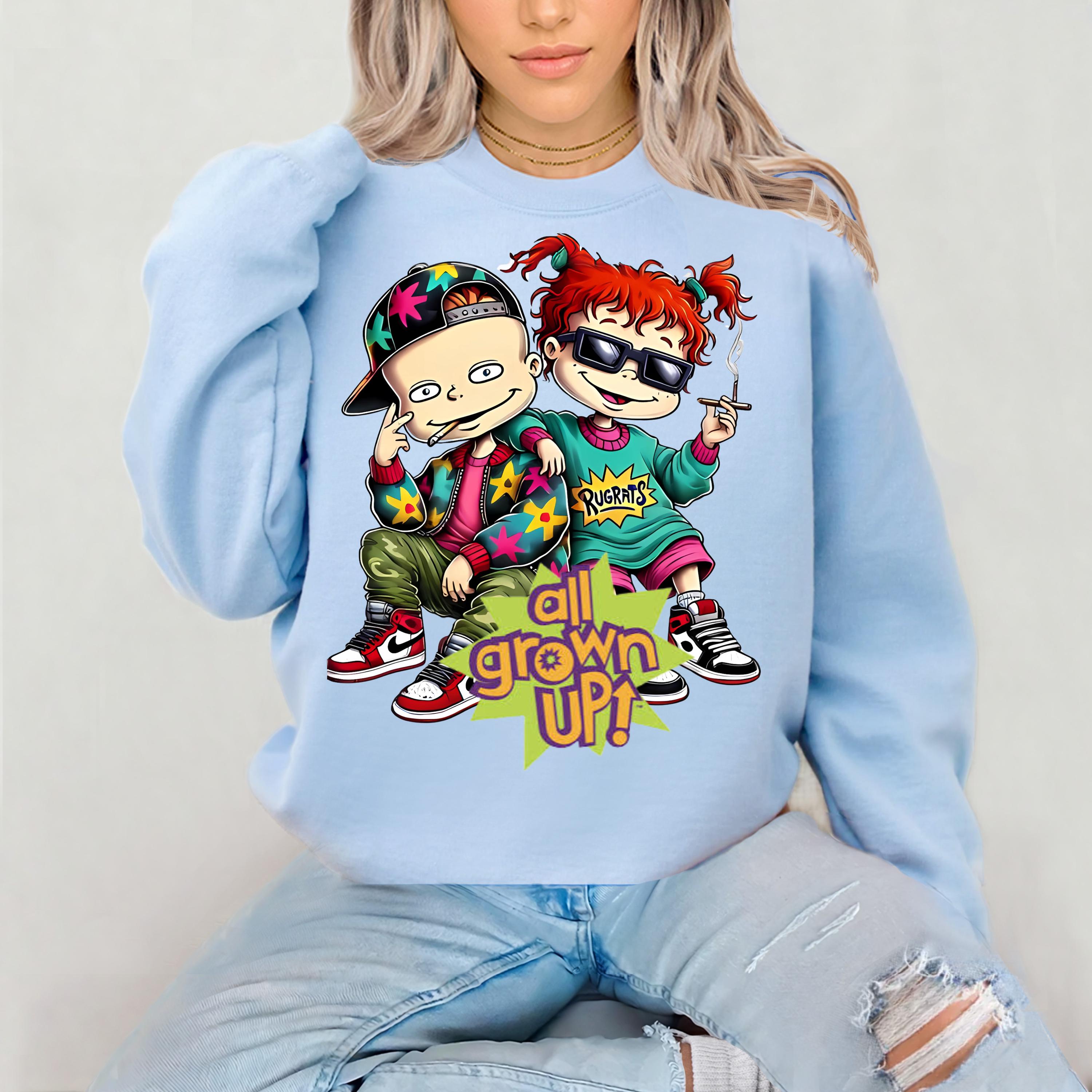 90s TV Parody Unisex Sweatshirt, All Grown Up, Vintage 90s Design, Cozy Jumper, Funny TV Sweatshirt, Retro Crewneck Pullover