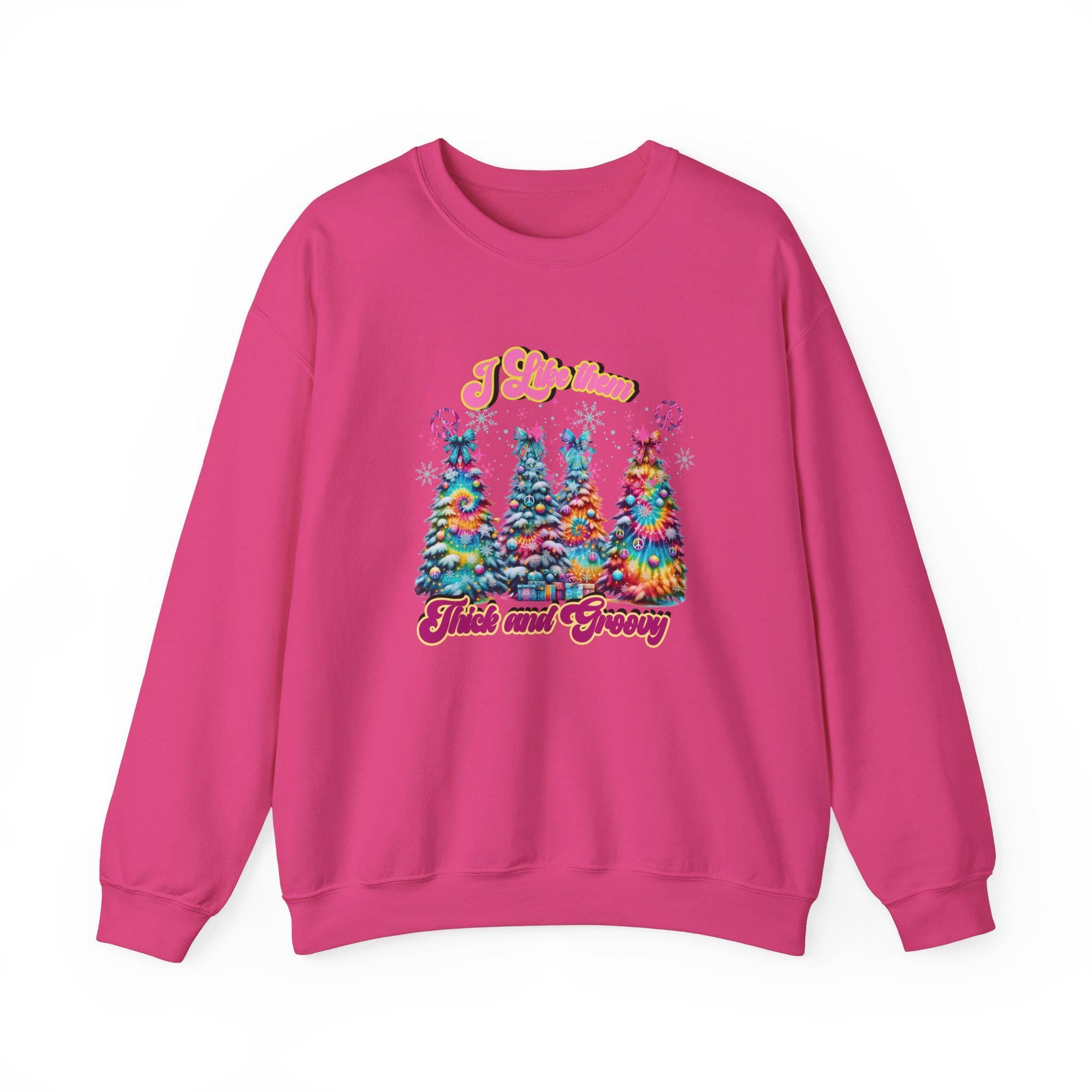 Weihnachtsbaum Dickes Fichten Sweatshirt, Winter Weihnachtspullover, Festlicher Weihnachtspullover, Gemütlicher Hütten-Crewneck, Unisex Weihnachtskleidung