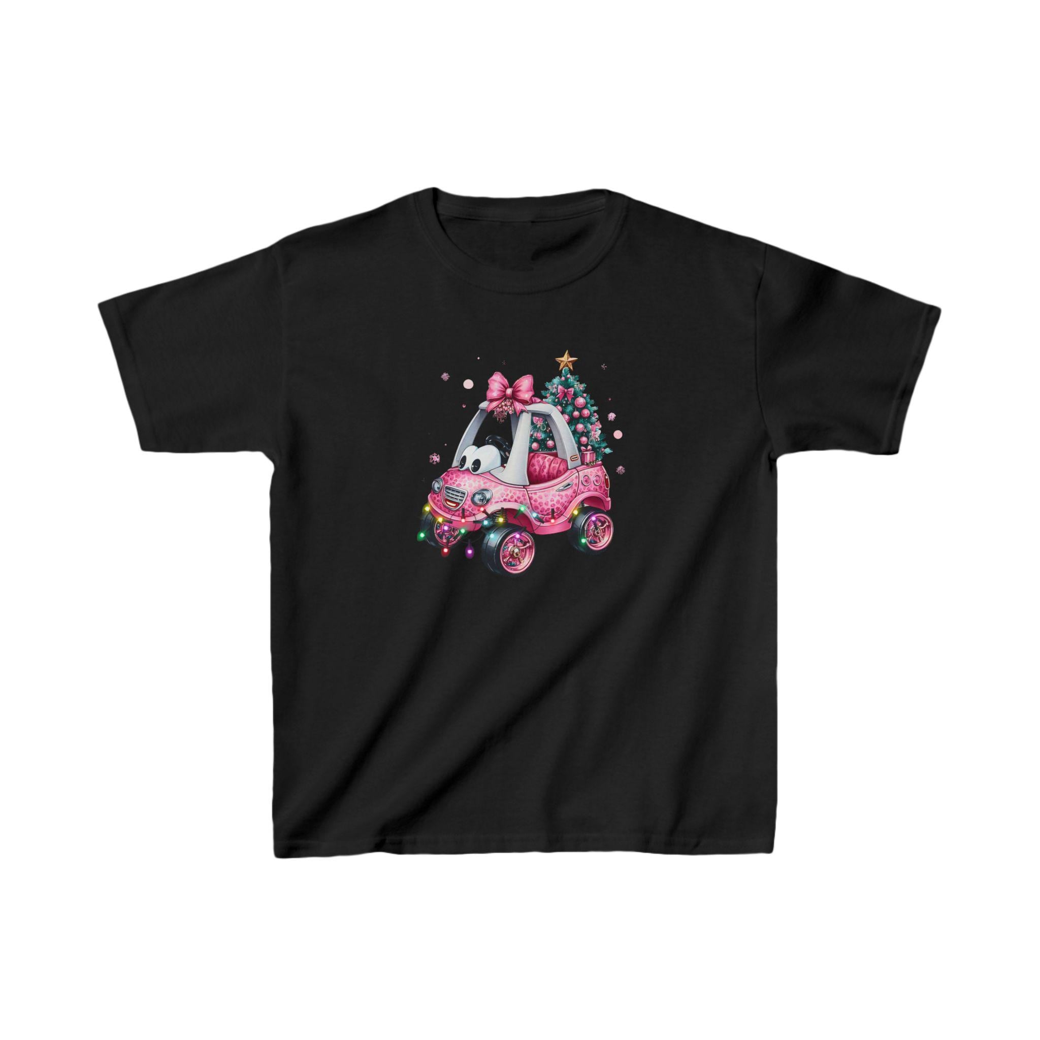 Ride On Car Kinder Weihnachts T-Shirt, Kinder Weihnachts T-Shirt, Festliche Kleidung für Jungen und Mädchen, Kleinkind Weihnachtsshirt, Kinderkleidung