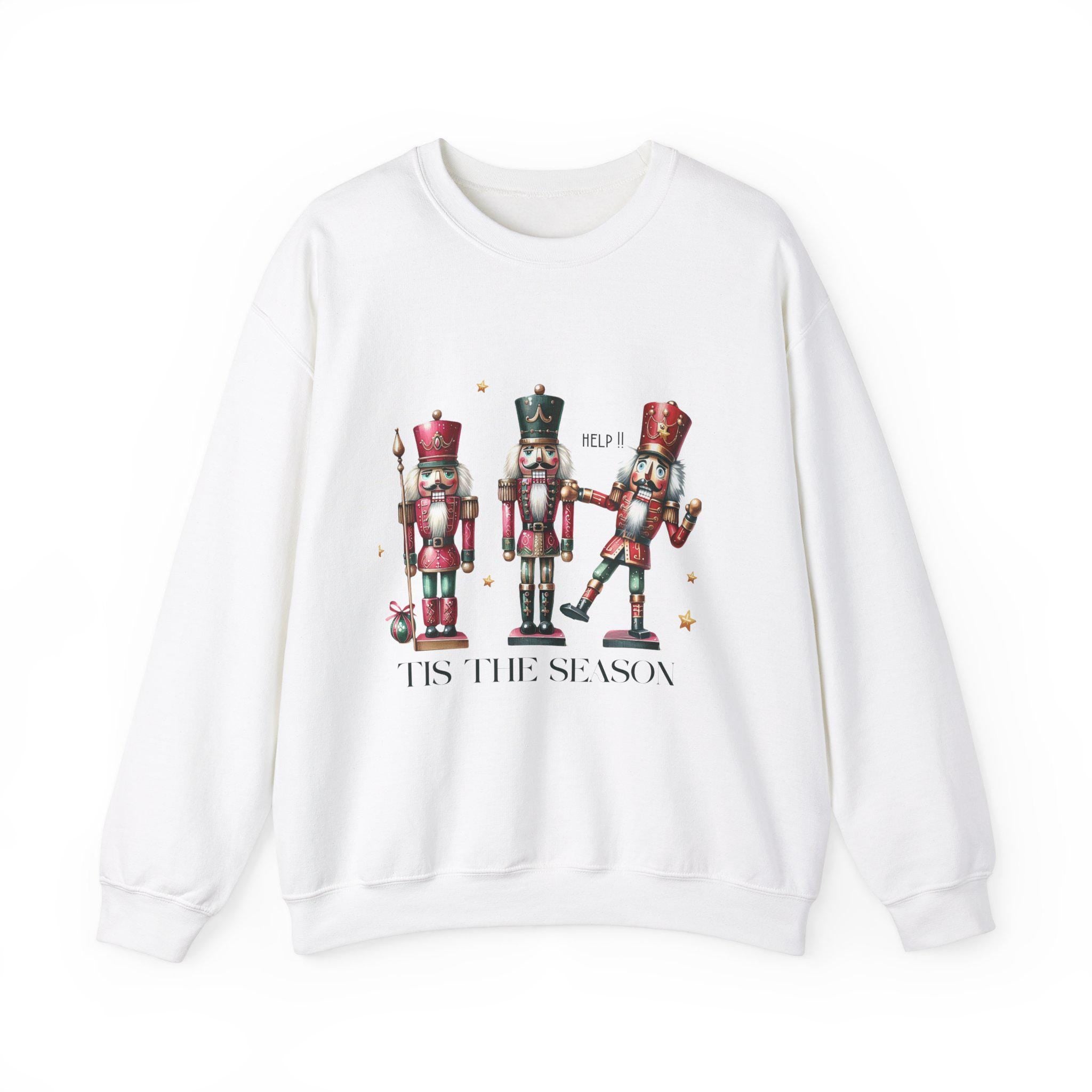 Nussknacker Ballett Weihnachts-Sweatshirt - Festliche Weihnachtskleidung, Weihnachts-Crewneck-Pullover, Weihnachtstanz-Sweatshirt, Festlicher Nussknacker