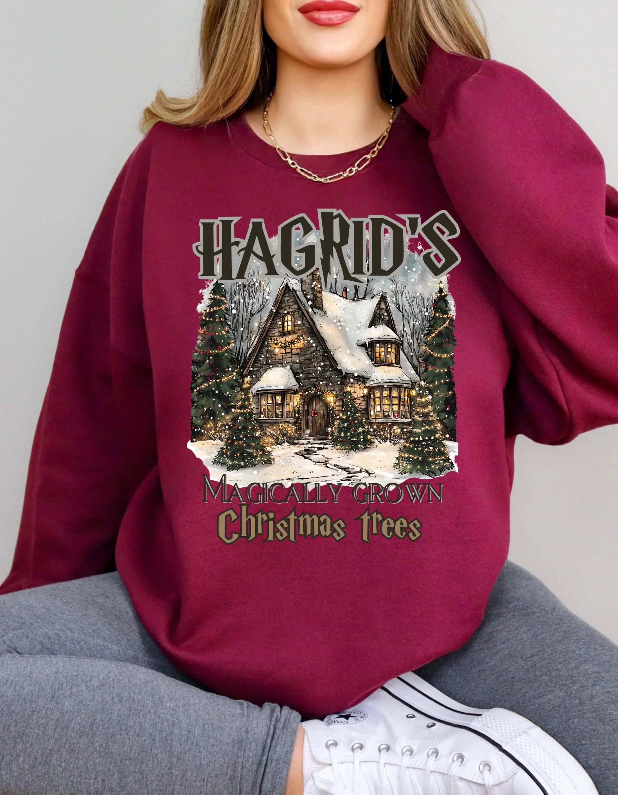 WinterWunderland Weihnachtsbaum Bauernhof Sweatshirt, Weihnachtszauber Pullover, Festlicher Schneebaum Crewneck Pullover, Weihnachtszeit Gemütlich