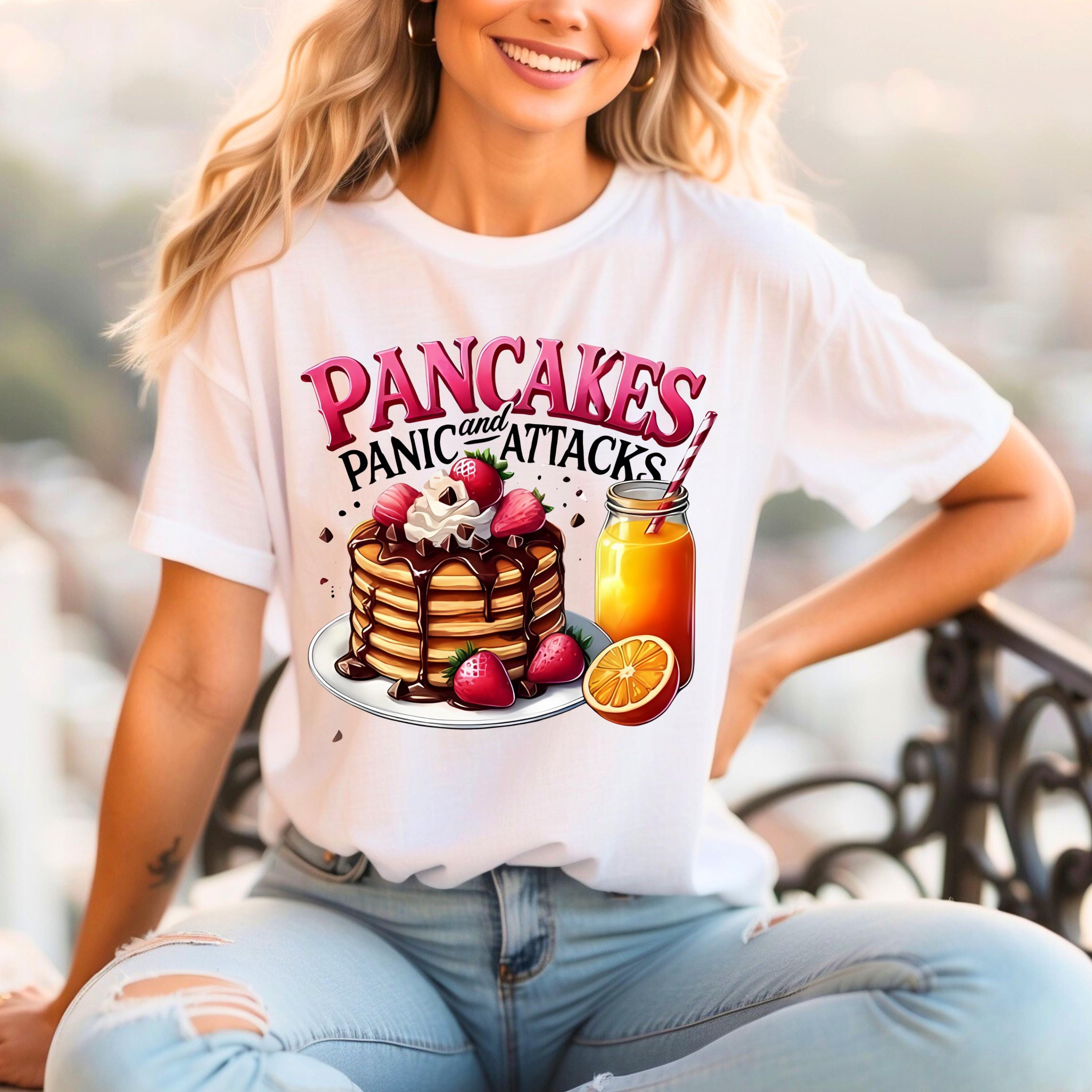 Mental Health Awareness T-Shirt, Pancakes and Panic Attacks Tee, Mental Health Tee, Unisex Tee, Heavy Cotton Tee