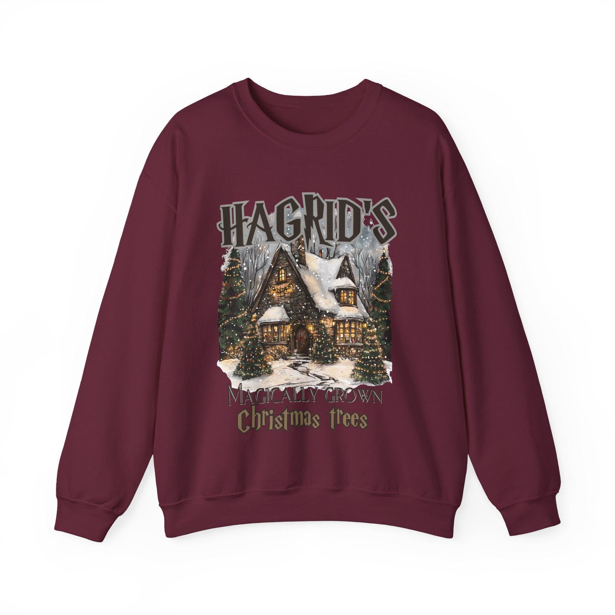 WinterWunderland Weihnachtsbaum Bauernhof Sweatshirt, Weihnachtszauber Pullover, Festlicher Schneebaum Crewneck Pullover, Weihnachtszeit Gemütlich