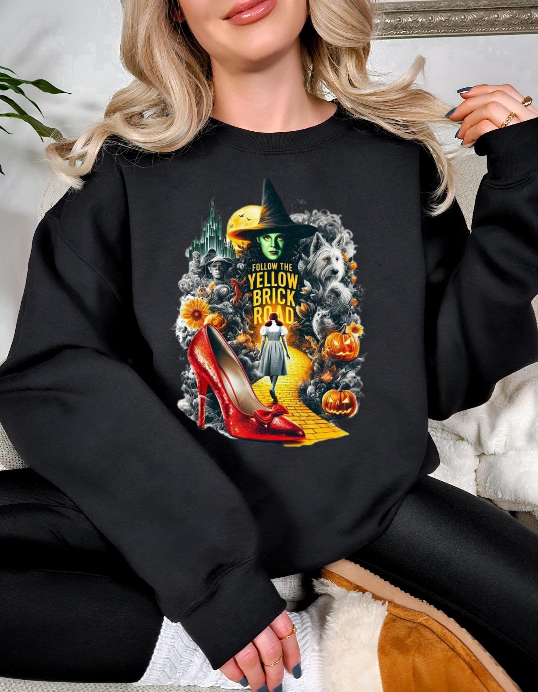 Personalisierbares Emerald City Herbst Sweatshirt - Festliche Parodie Zauberer von Oz Inspirierte Kleidung