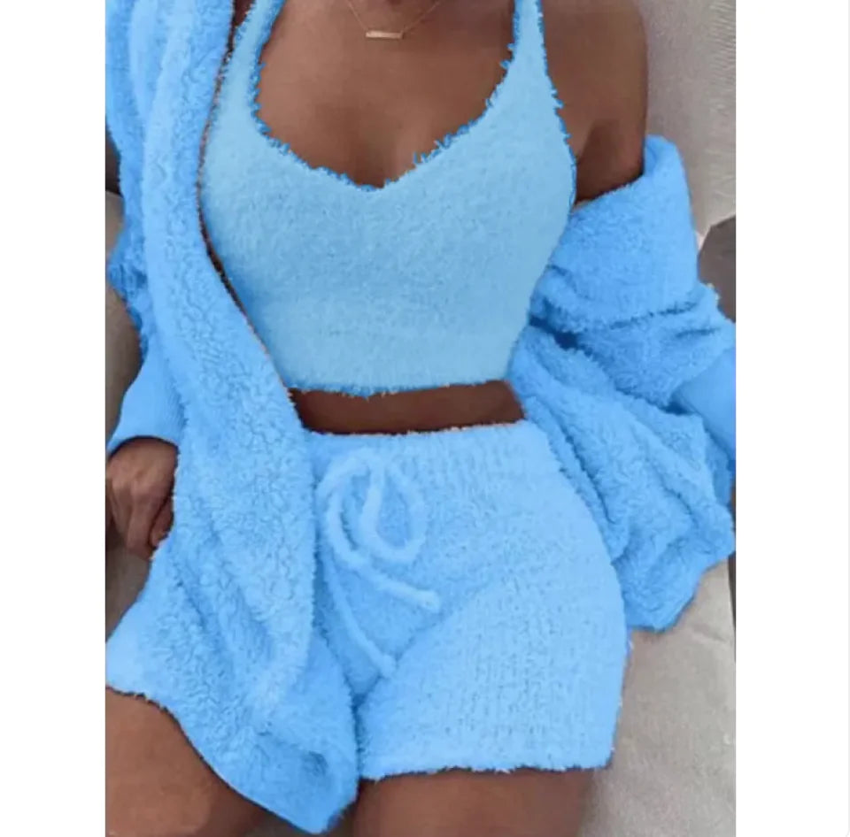 Women's 3-Piece Pajama Set