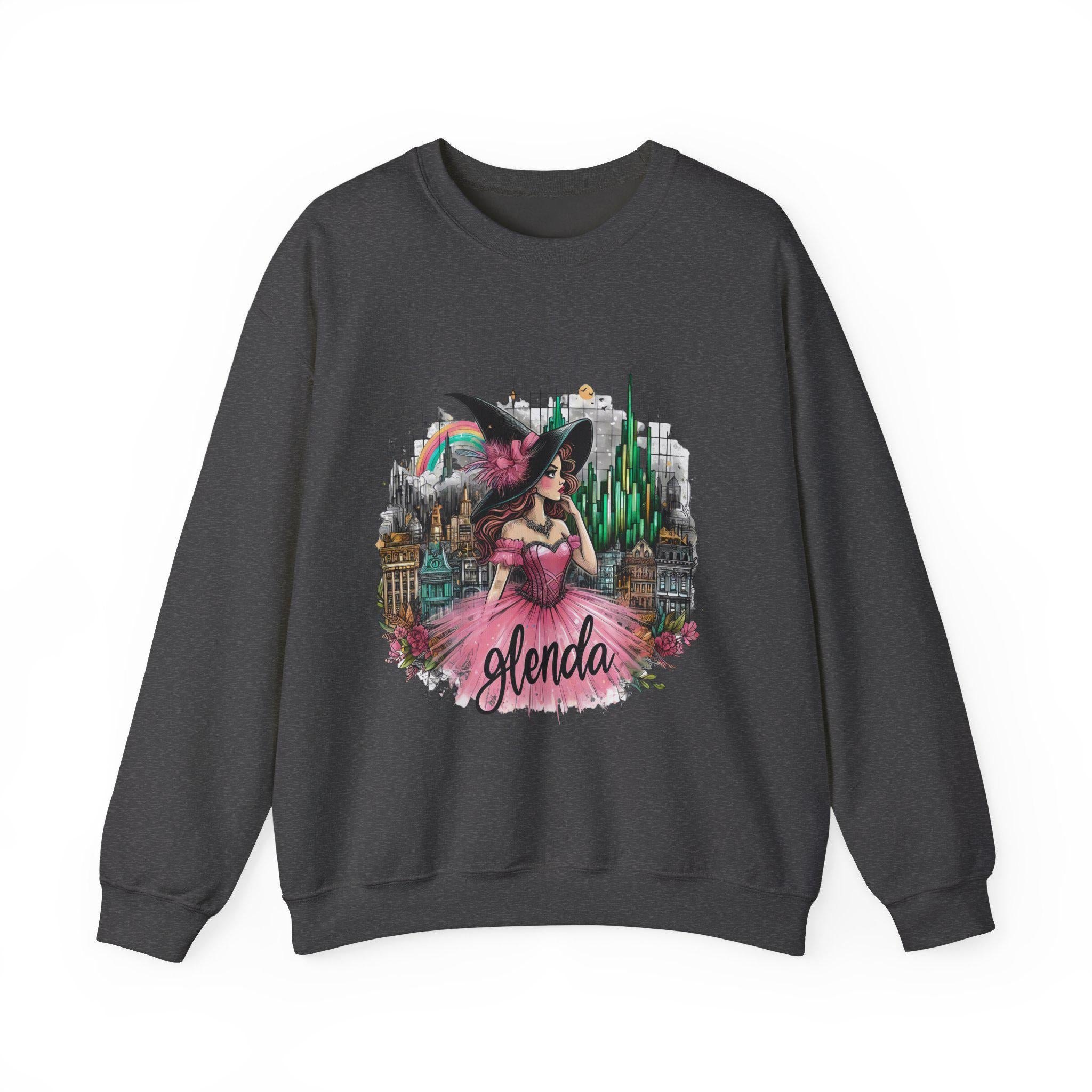 Zauberer von Oz Glenda Parodie Sweatshirt, Lustiges Filmcharakter Top, MärchenPullover, Oz Hexenpullover, Geschenk für Filmfans, Halloween