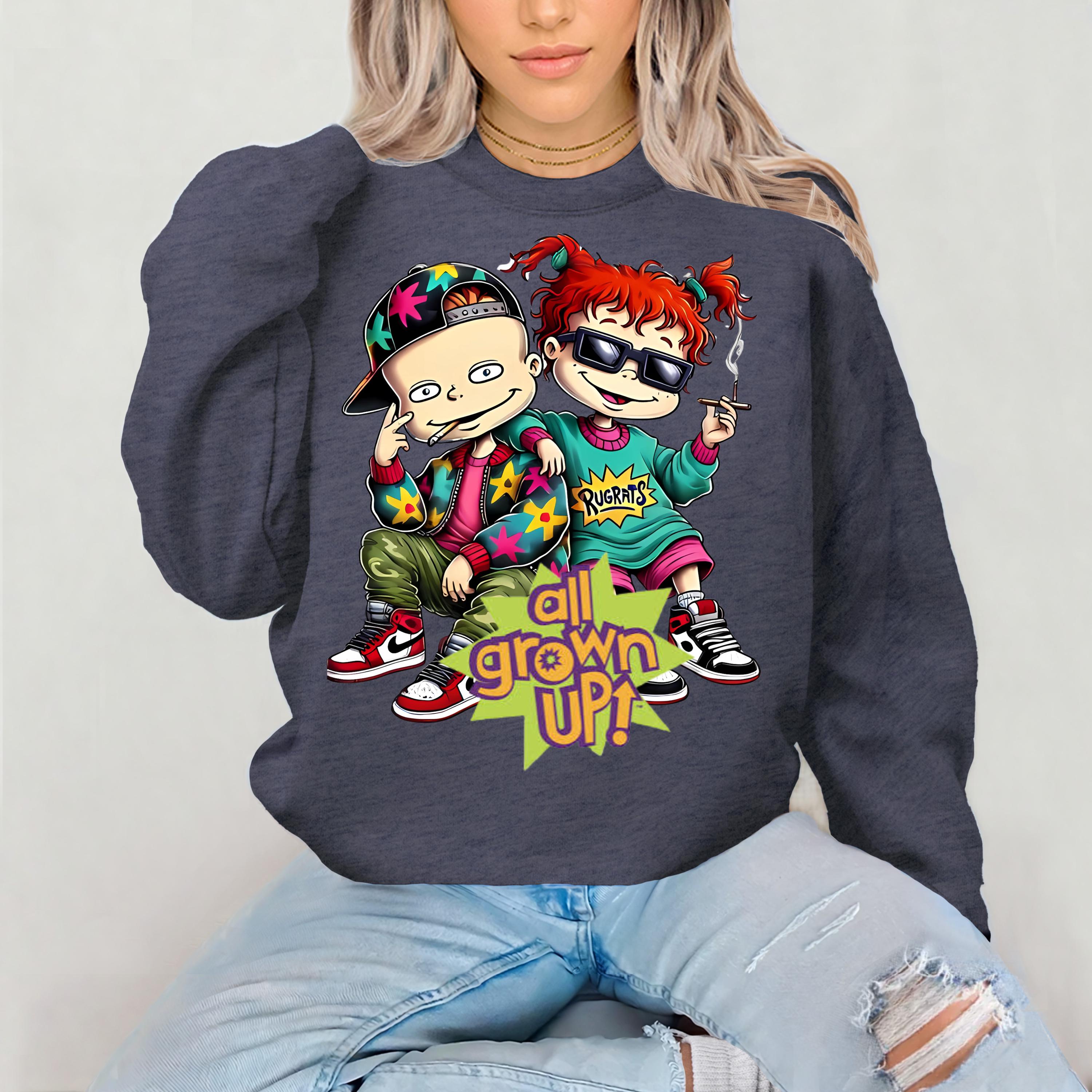 90s TV Parody Unisex Sweatshirt, All Grown Up, Vintage 90s Design, Cozy Jumper, Funny TV Sweatshirt, Retro Crewneck Pullover