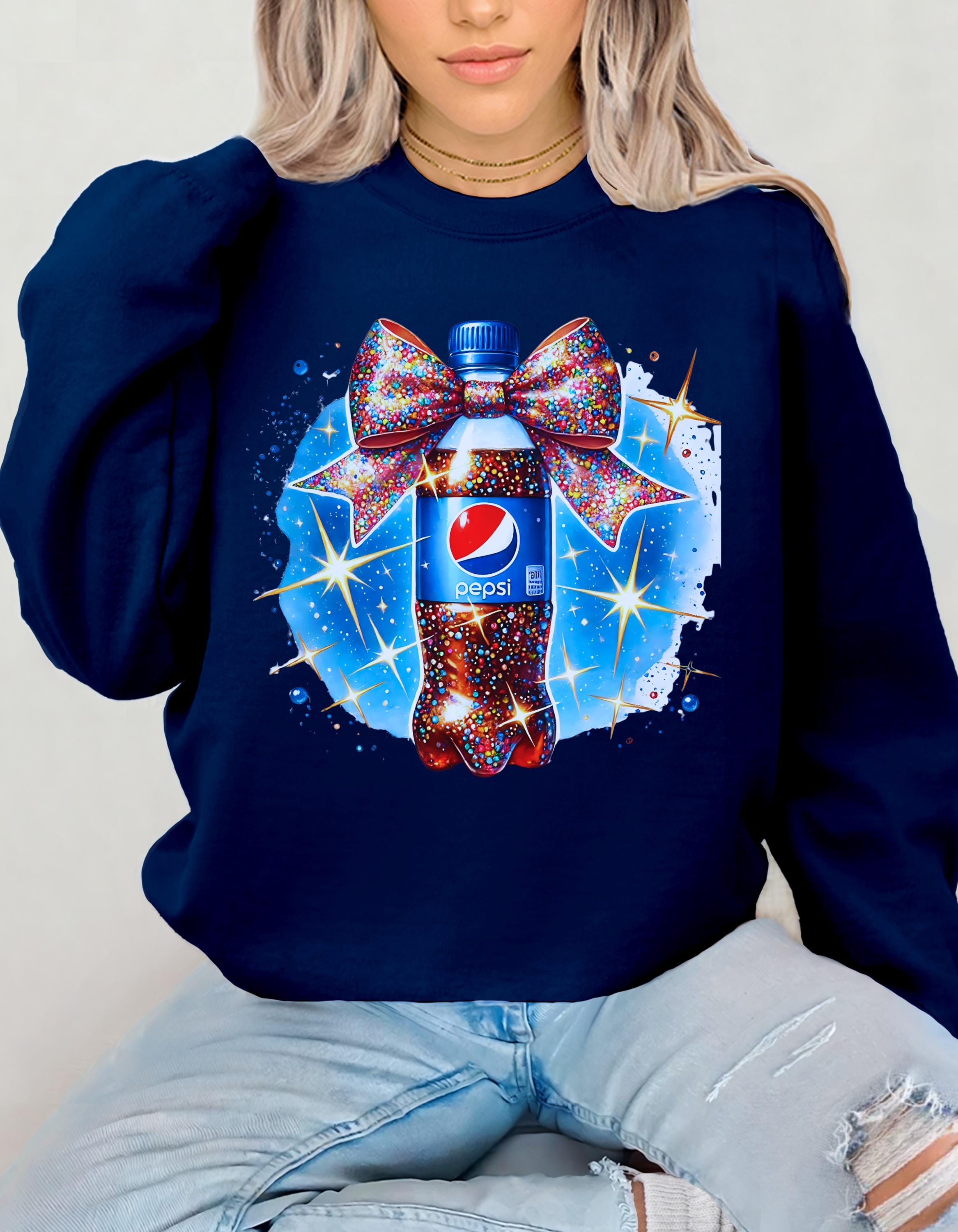 Personalisierbares Coquette Pepsi Unisex Sweatshirt, Crewneck Pullover, Vintage Style Pullover, Retro Grafik Shirt, Geschenk für Soda Liebhaber