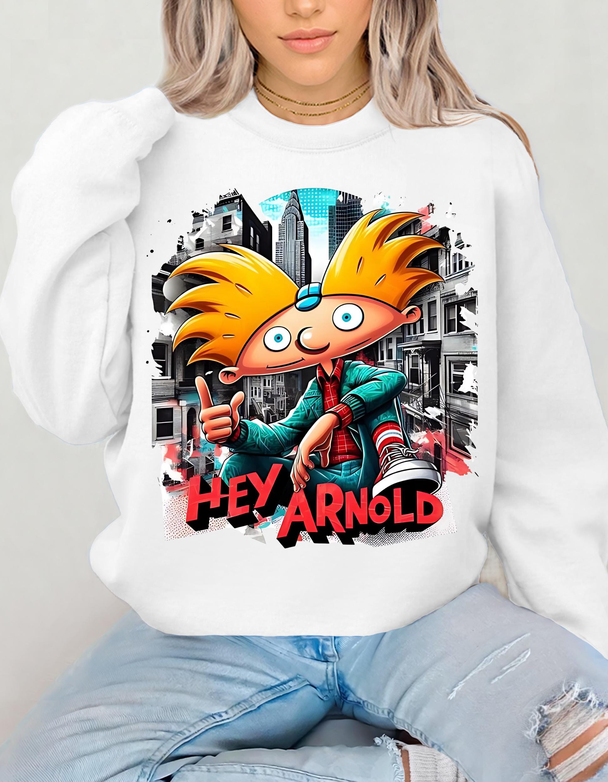 Personalizable Sweatshirt, '90s Parody Football Head Cartoon, Fun Retro Vintage Design, Men Women Tee, Hip Hop Urban Streetwear