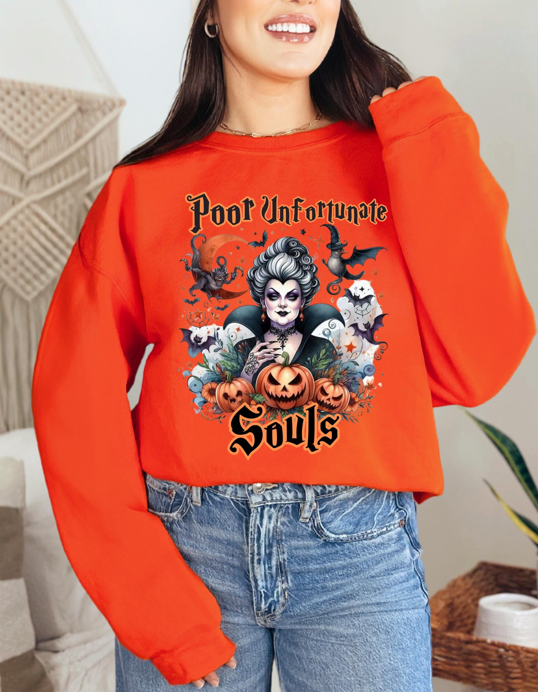 Personalizable Embrace the spirit of the sea with our Enchanted Sea Witch Hoodie. This Halloween, become the mistress of the deep