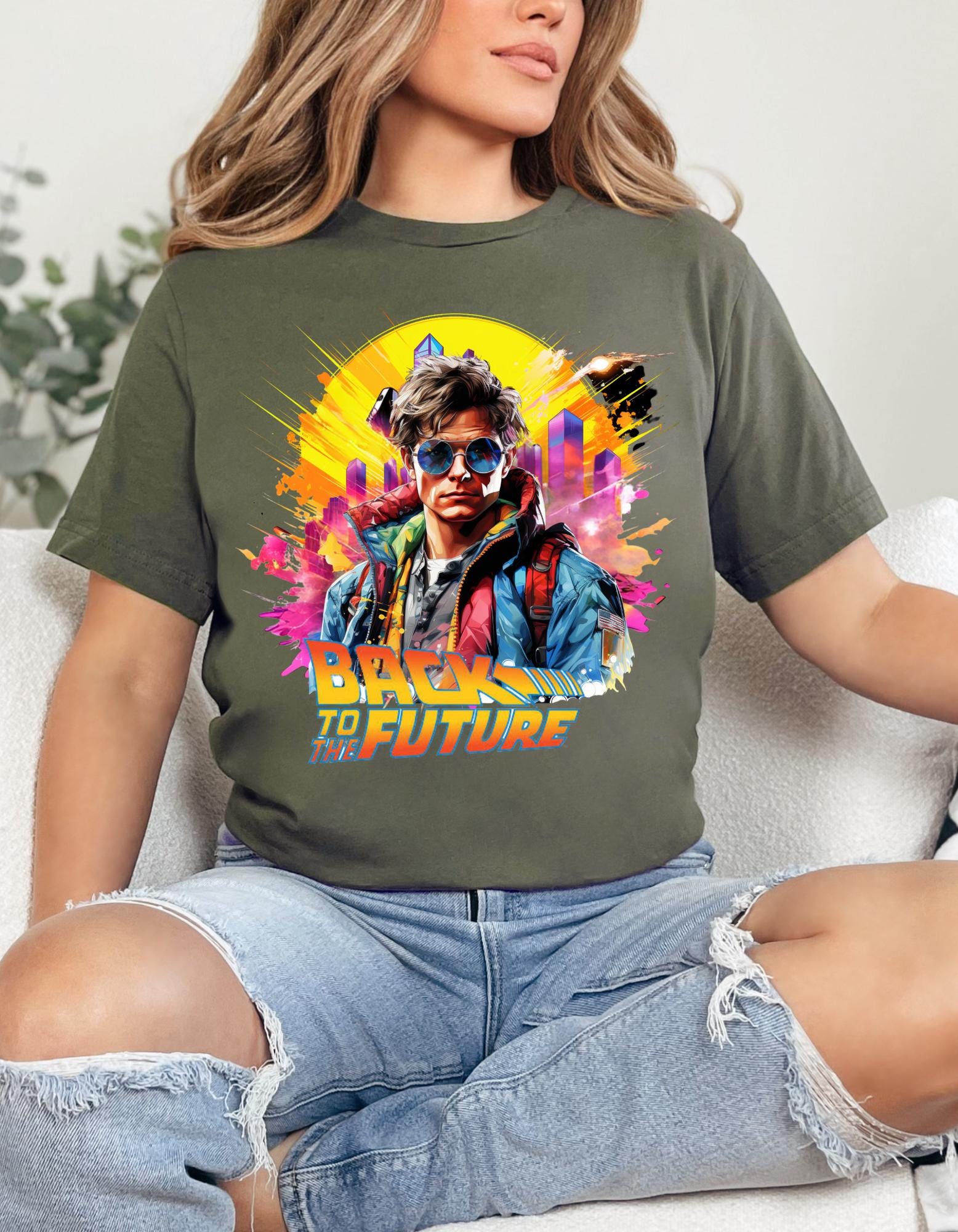 Personalisierbares Time Traveler Parodie T-Shirt - Gemütliche und lustige Retro-inspirierte Kleidung