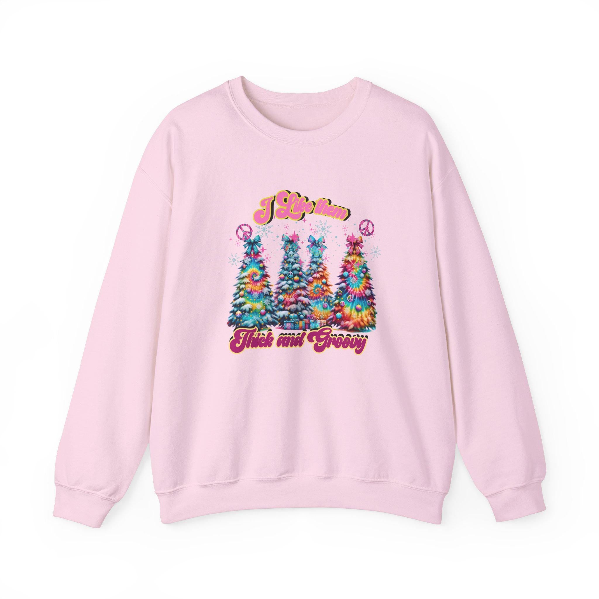 Christmas Tree Thick Sprucey Sweatshirt, Winter Holiday Jumper, Festive Xmas Pullover, Cozy Cabin Crewneck, Unisex Christmas Clothing