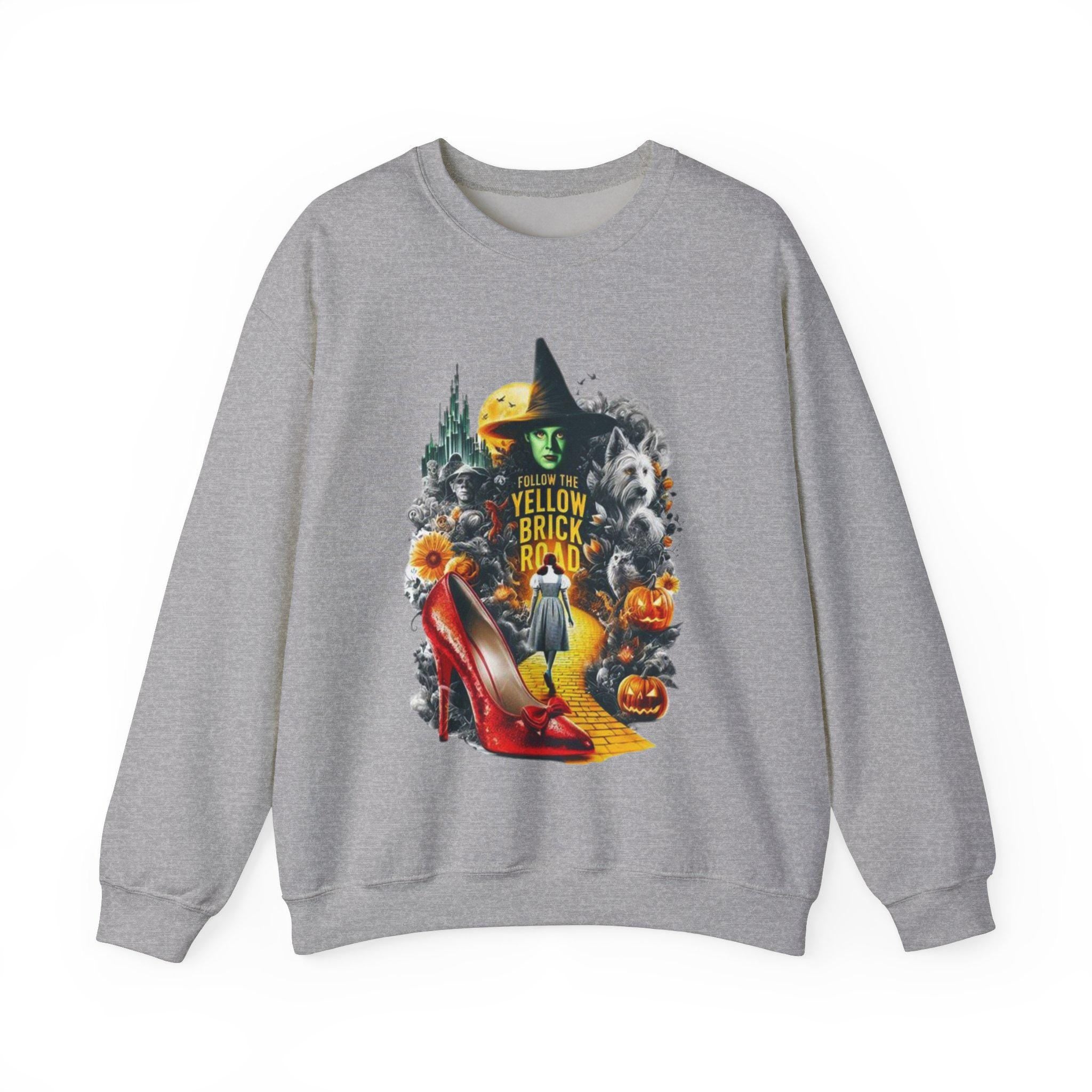 Personalisierbares Emerald City Herbst Sweatshirt - Festliche Parodie Zauberer von Oz Inspirierte Kleidung