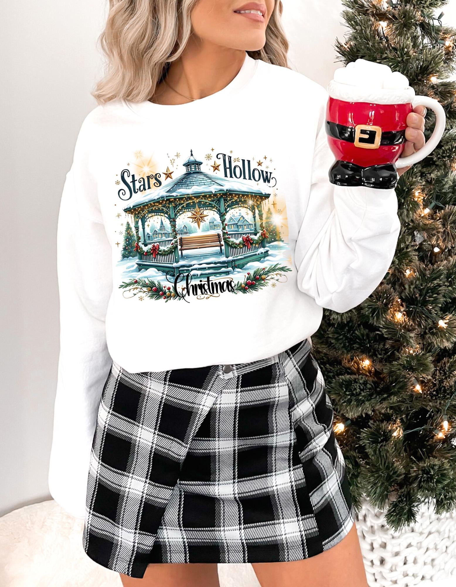 Stars Hollow Christmas Gazebo Sweatshirt, Crewneck Pullover, Gilmore Girls Weihnachtspullover, Winter gemütlicher Pullover, Festliche TV Show Kleidung