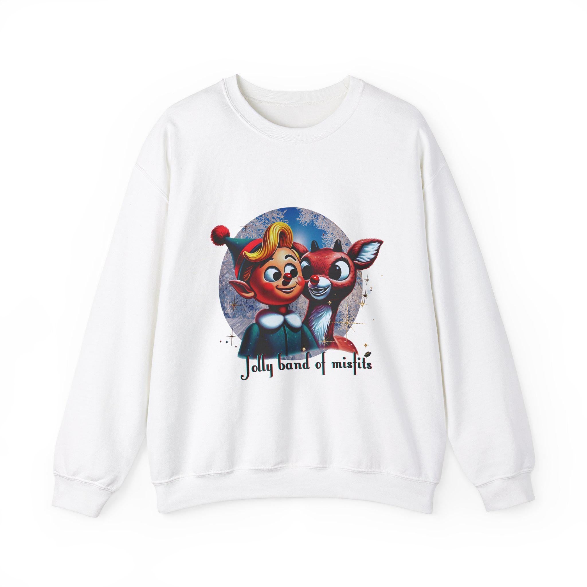 Personalizable Jolly Band of Misfits Sweatshirt - Fun and Festive Holiday Apparel