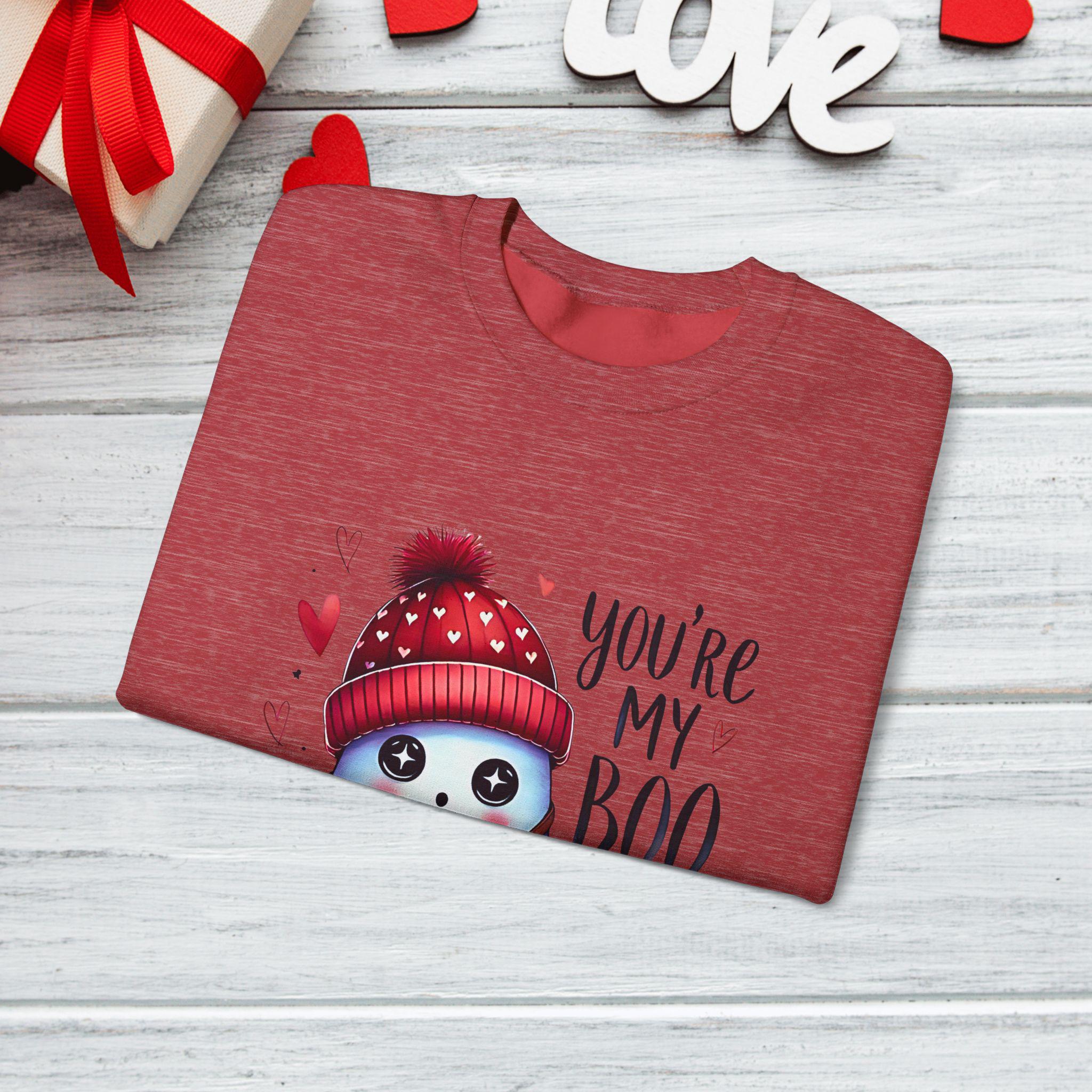 Ghost Valentine's Day Sweatshirt, Be My Boo Unisex Crewneck, Halloween Ghost Sweatshirt, Cute Couple Gift, Spooky Valentine Jumper,