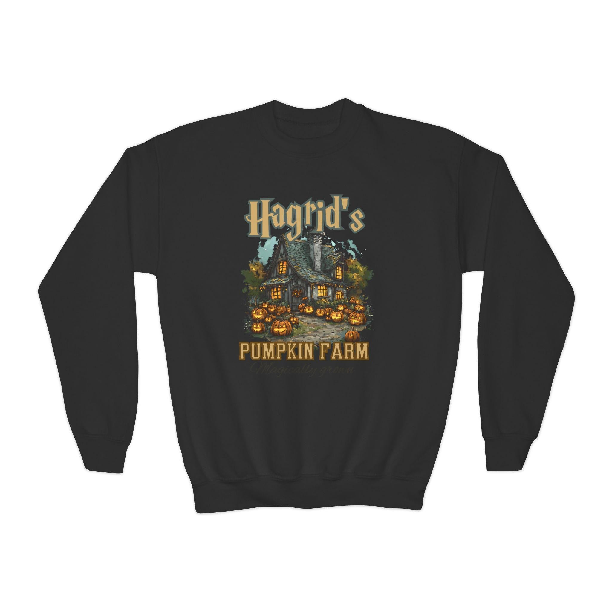 Personalizable Youth Hagrid’s Pumpkin Farm Sweatshirt - Thanksgiving 2024 Fall Apparel