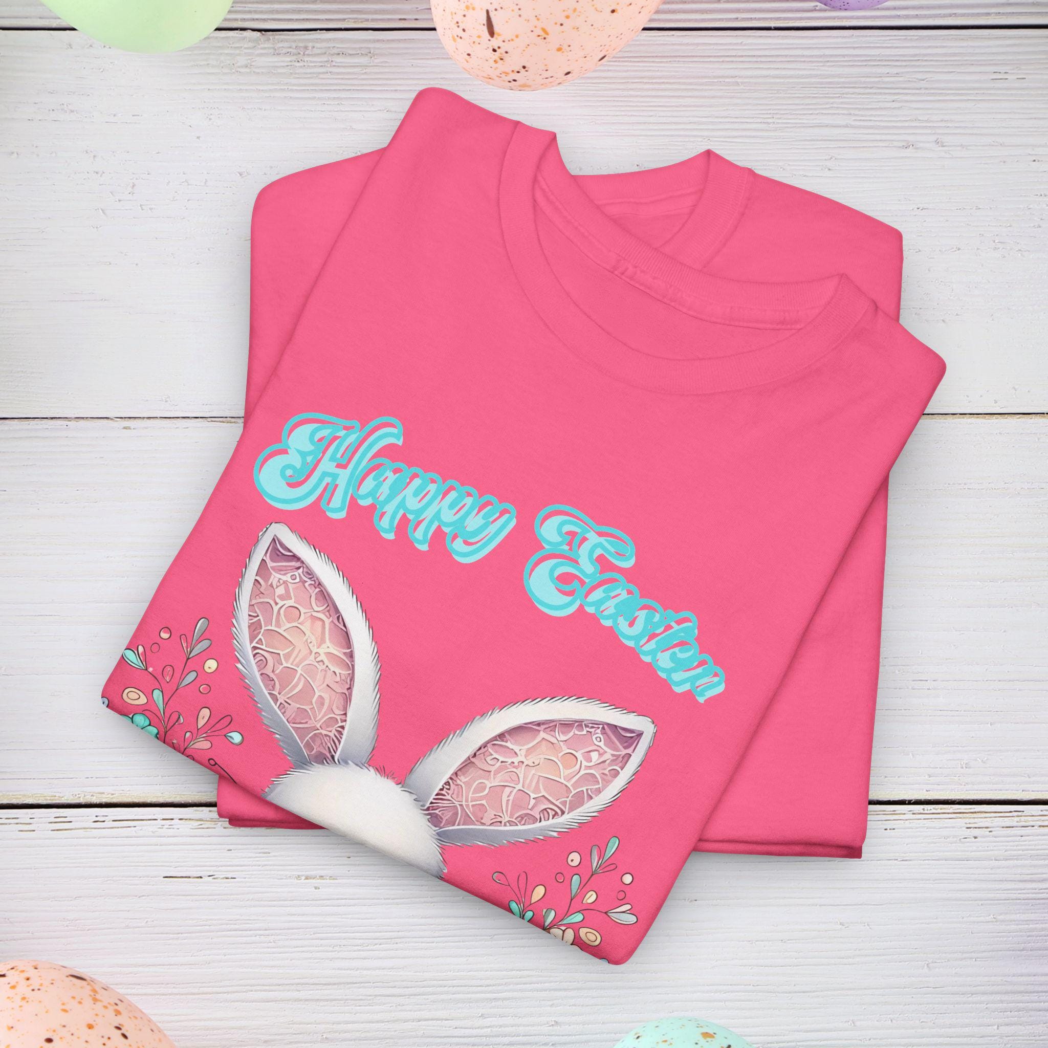 Easter Bunny Unisex Tee, Lacey Spring Shirt, Cute Easter Rabbit T-Shirt, Happy Easter Gift, Bunny Lover Top