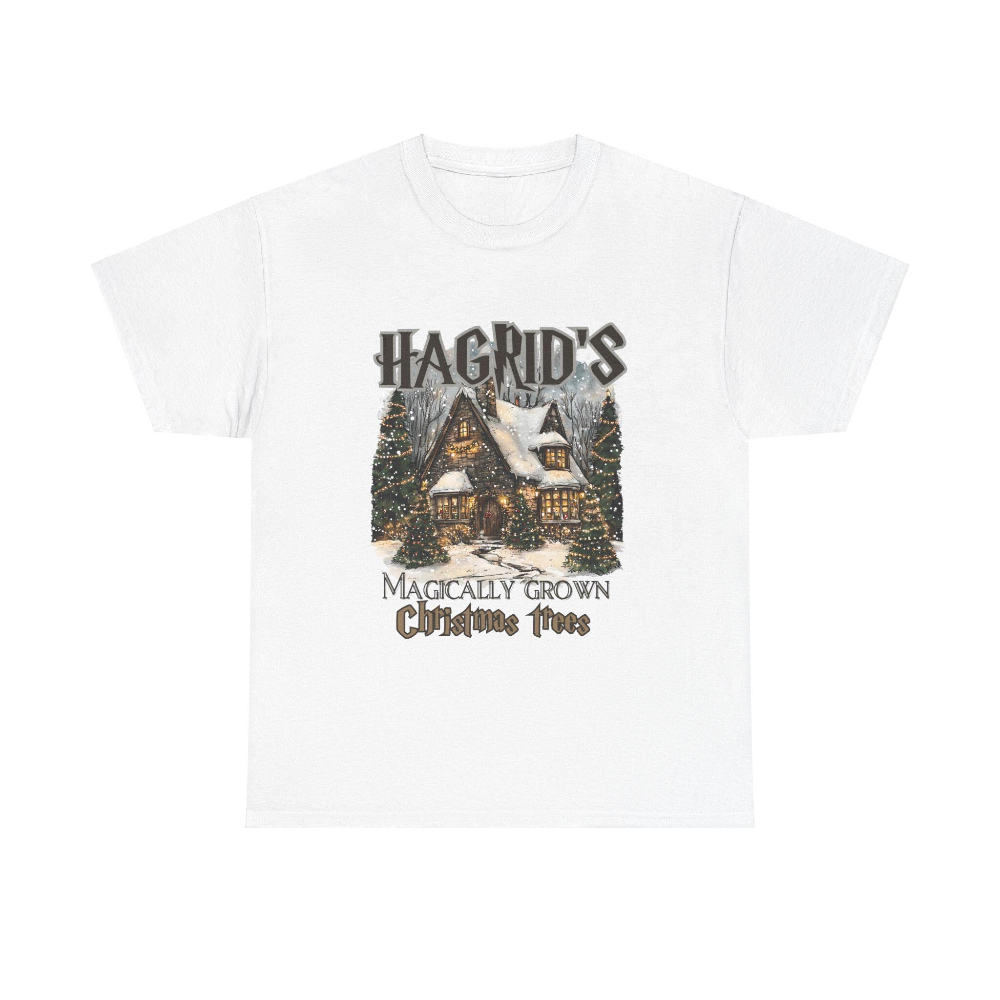 Personalisierbares Hagrid Weihnachtsbäume T-Shirt - Magischer Feiertagsgeist