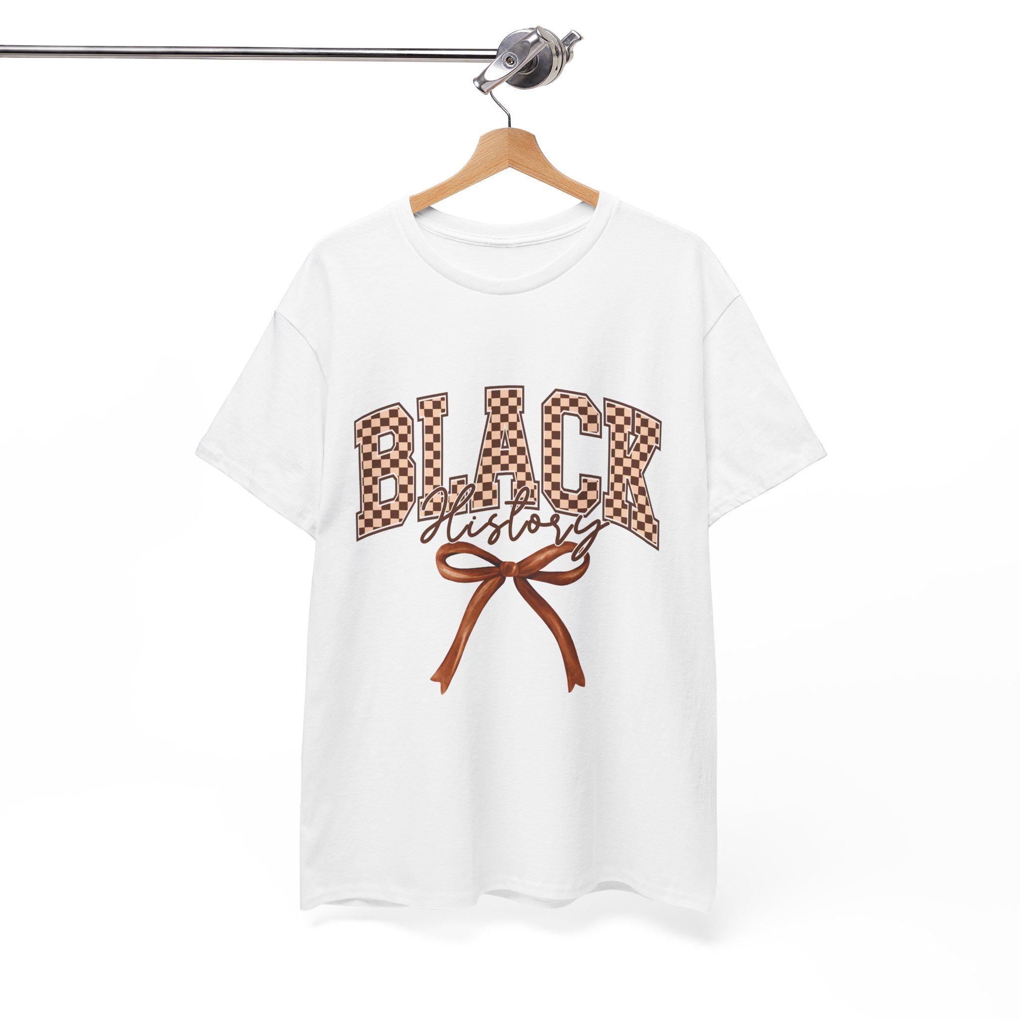 Black History Checkerboard Tee, Chocolate College Font Shirt, Coquette African American Apparel, Unisex Cotton Tshirt, Ethnic Graphic Tee,