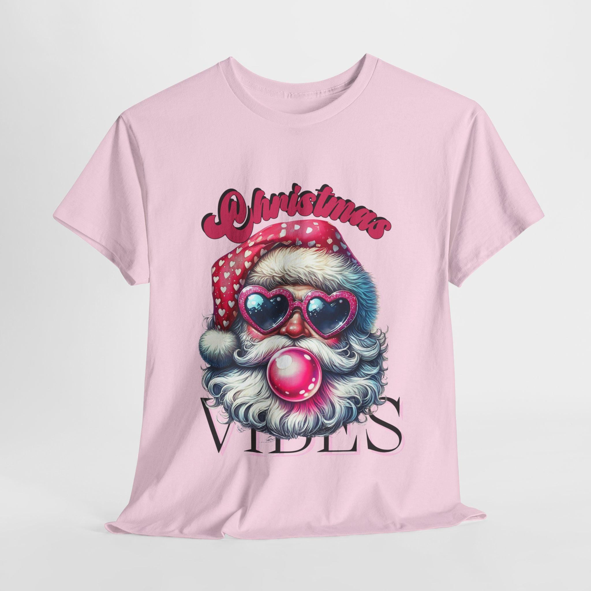 Personalisierbares Weihnachts-T-Shirt mit Weihnachtsmann-Kaugummi, Weihnachts-Vibes-Geschenk-Party, Ugly Sweater Alternative, Weihnachtspullover, Winterpullover, Unisex