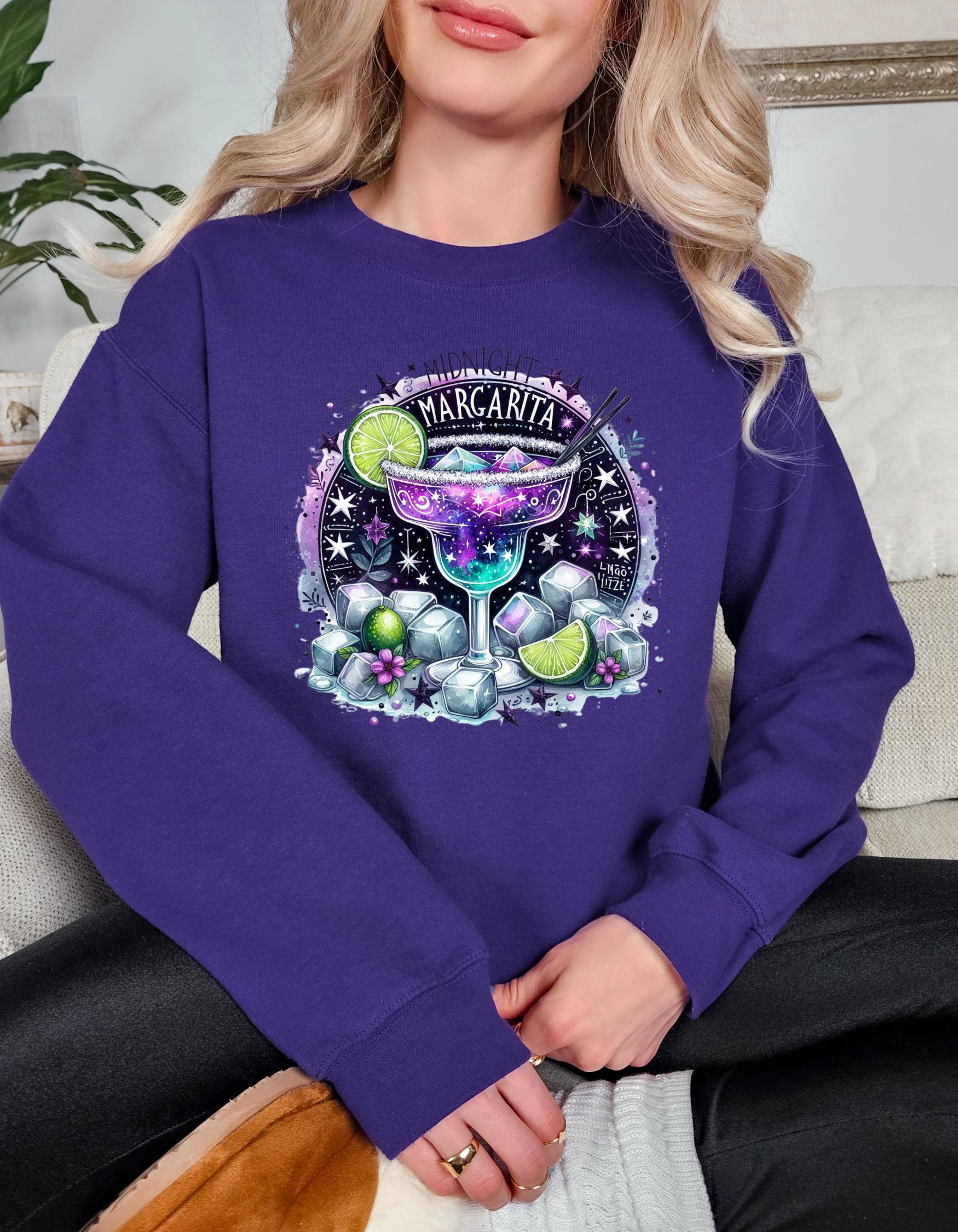 Midnight Margaritas Sweatshirt - Fun and Casual Graphic Apparel