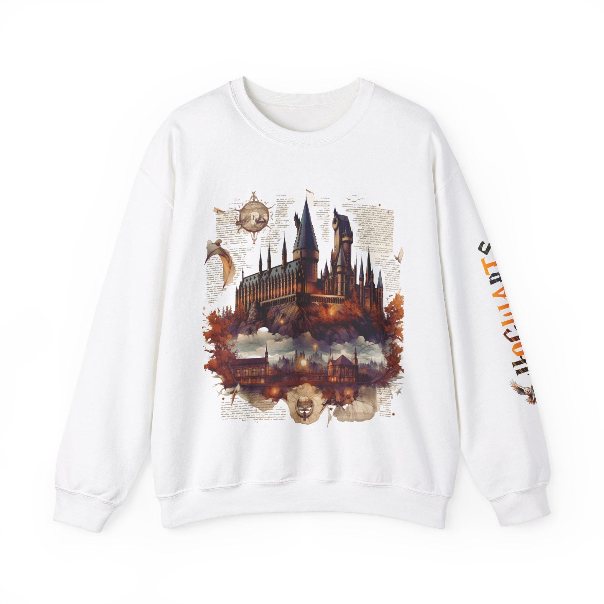 Magische Welt Schloss Schule Sweatshirt - Fantasy Bekleidung