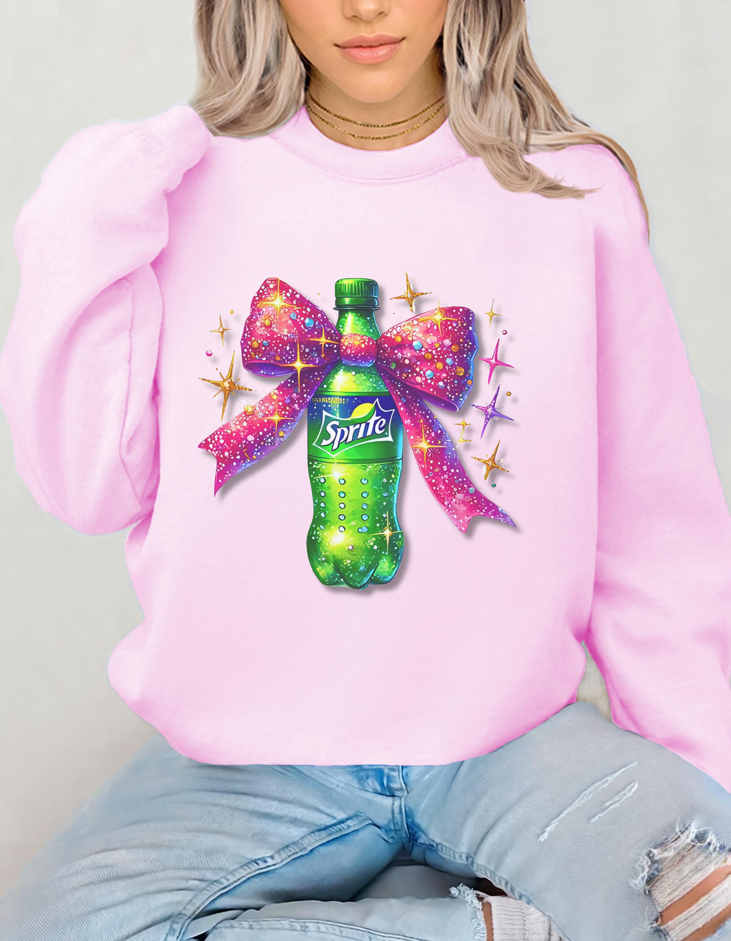 Sprite Coquette Sweatshirt - Fun and Flirty Unisex Crewneck Jumper, Sprite Lover Gift, Quirky Sweatshirt, Coquette Apparel, Unique Jumper