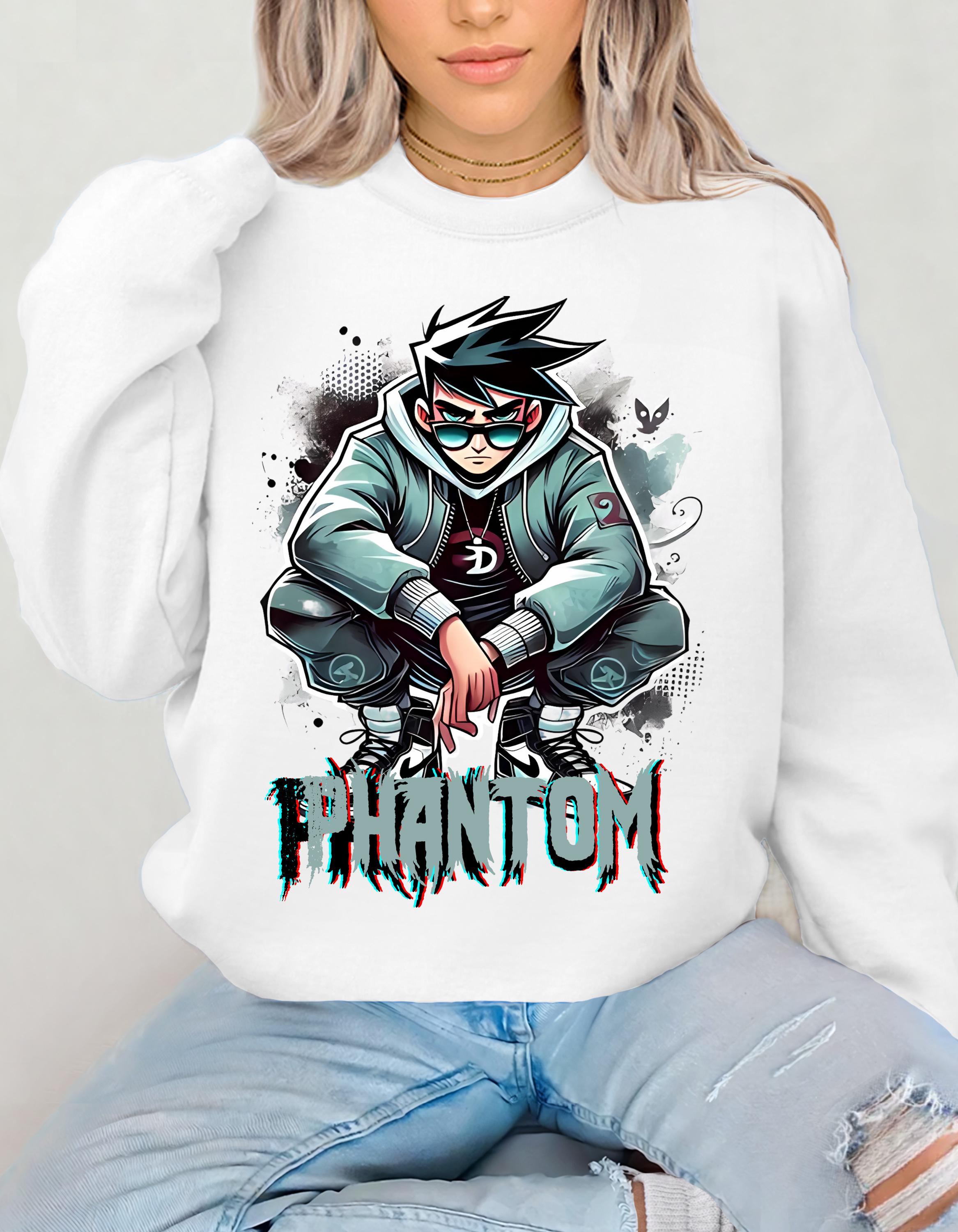 90s Cartoon Parody Sweatshirt - Ghost Phantoms Crewneck, Streetwear Pullover, Unisex Halloween Apparel, 90s Streetwear Jumper, Retro Ghost