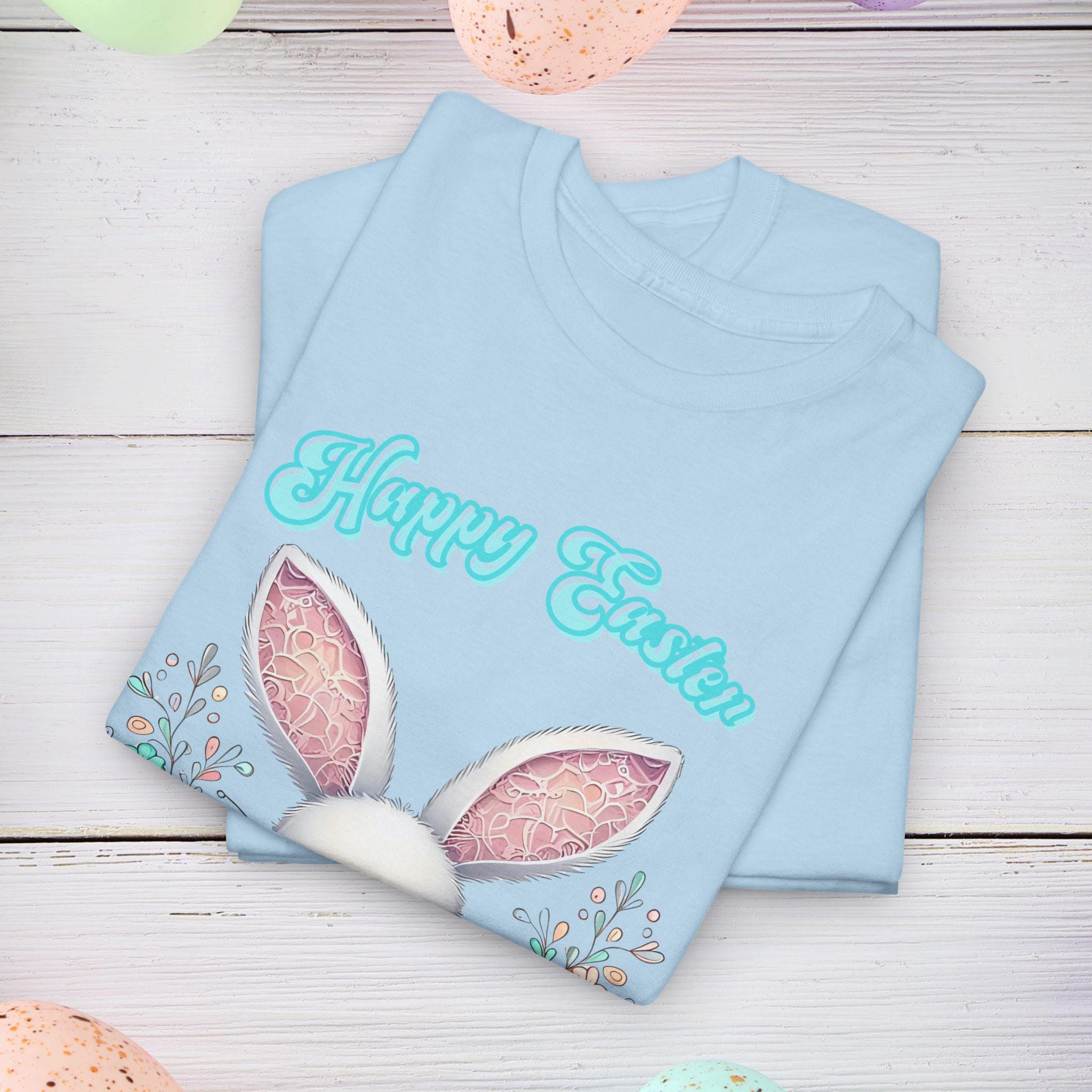 Easter Bunny Unisex Tee, Lacey Spring Shirt, Cute Easter Rabbit T-Shirt, Happy Easter Gift, Bunny Lover Top