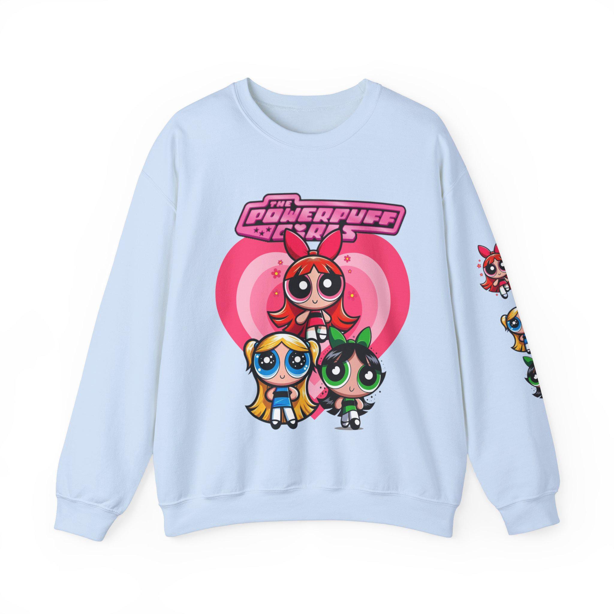 Power Trio 90s Cartoon Girls Sweatshirt, Trio Squad Sweater, Girl Power Crewneck Jumper, Retro Cartoon Sweatshirt, Vintage Anime Top