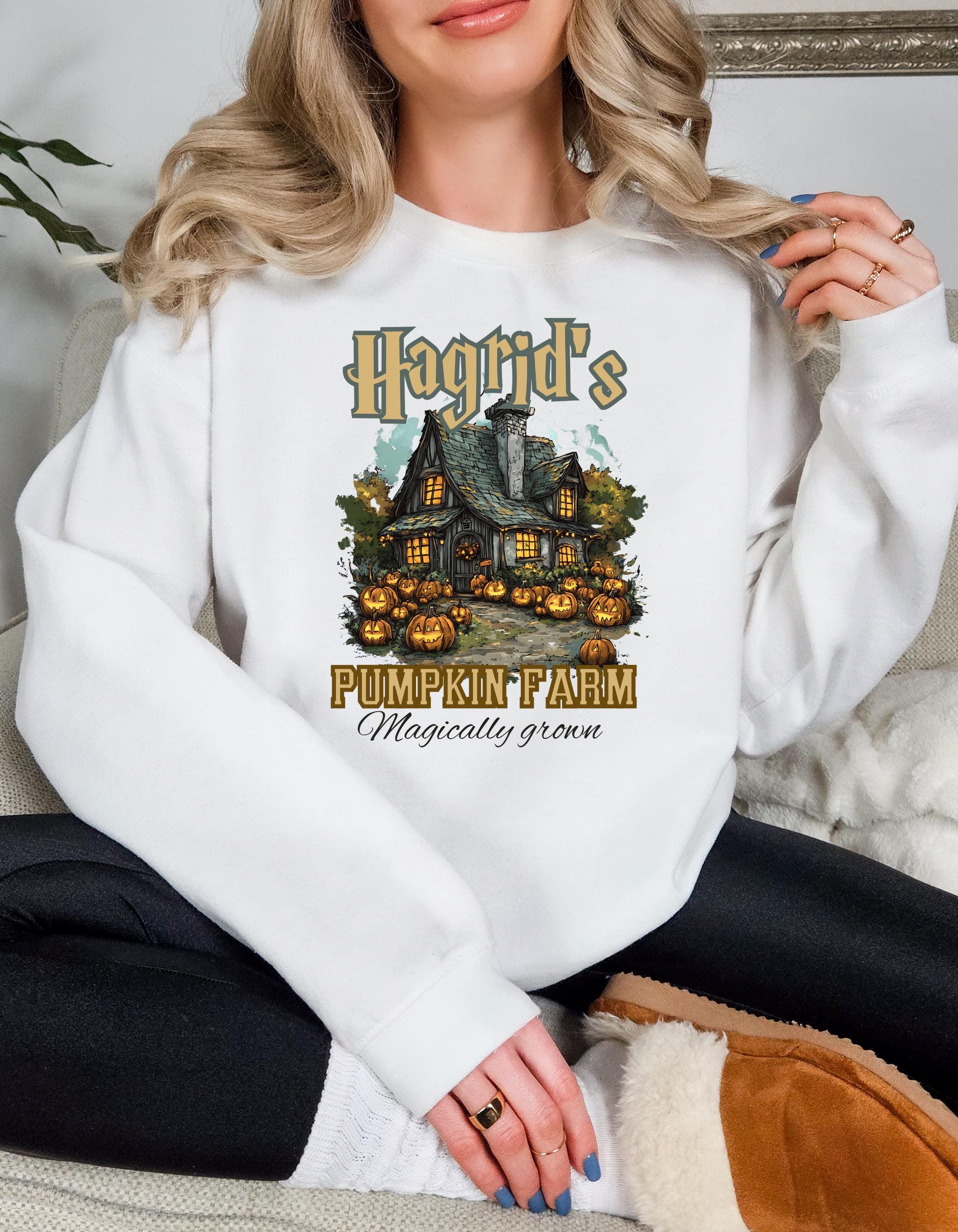 Personalisierbares Hagrids Kürbisfarm Sweatshirt - Thanksgiving 2024 Herbstbekleidung