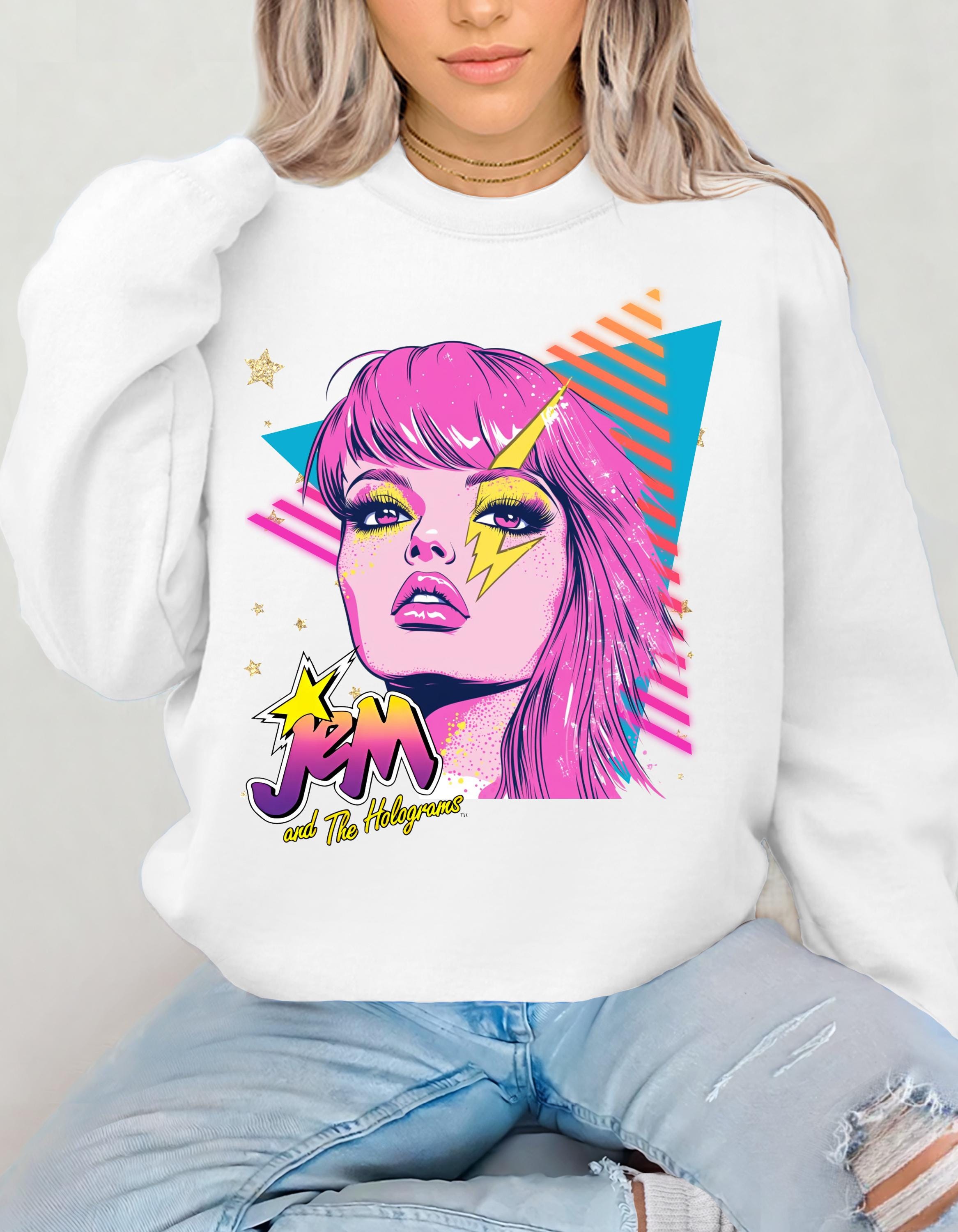 80er Charakter Parodie Crewneck Sweatshirt, 80er Cartoon Pullover, Retro TV Show Pullover, Lustiges Charakter Sweatshirt, Pop Culture Top