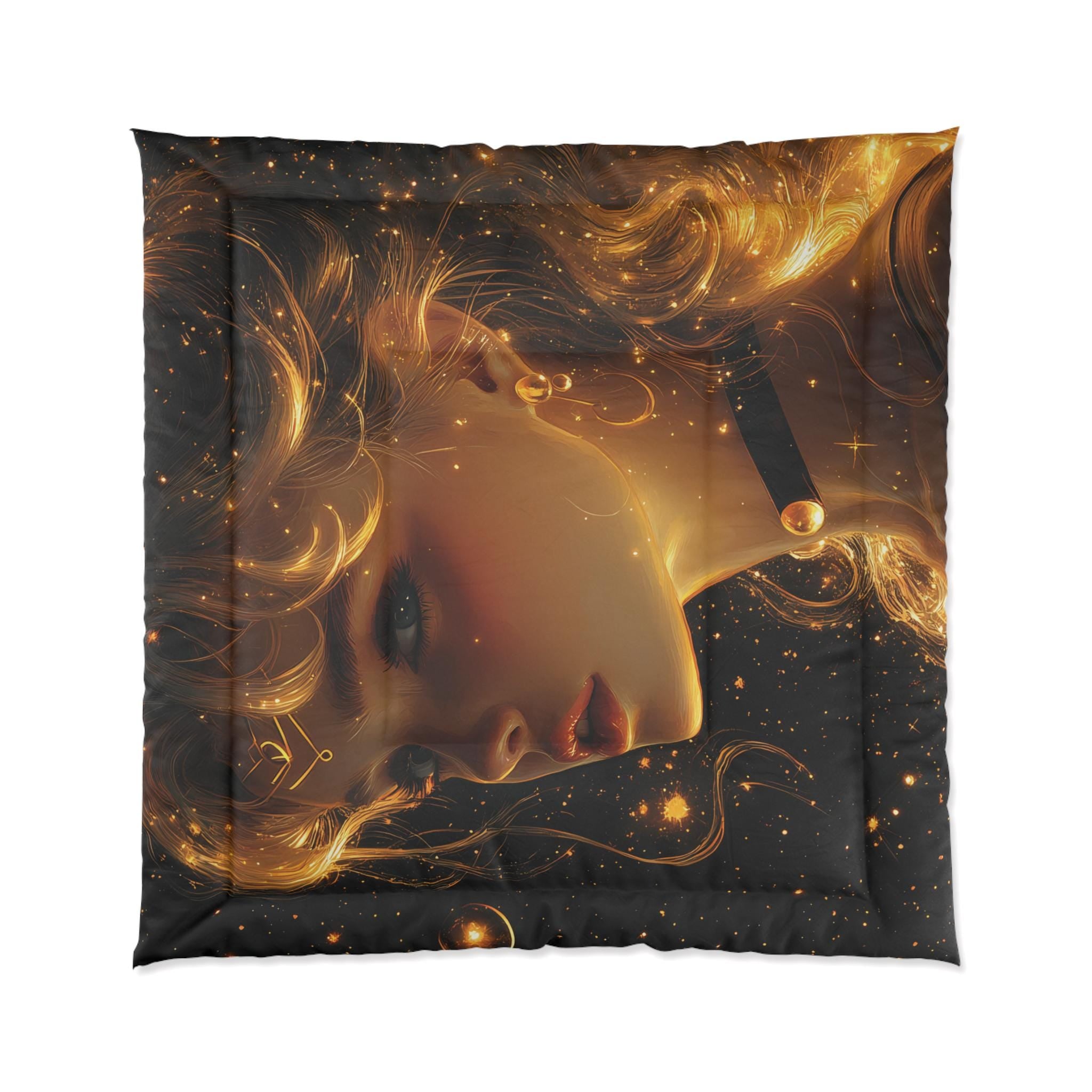 Personalisierbare Starlight Guardian Tröster, Kuscheldecke, Fleecedecke, Steppdecke, weiche Decke, warme Decke, Merkur