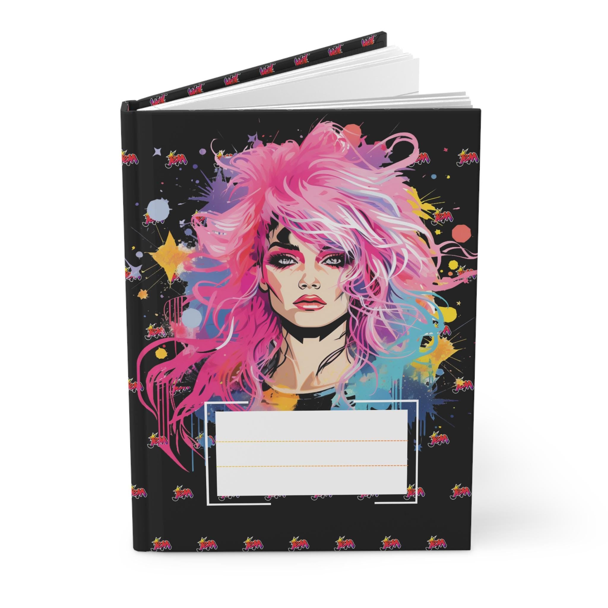 Personalisierbares Jem im Hologramm, Hardcover Journal Matte, 80er Jahre Geschenk, 80er Vibes, 80er Party, 80er Weihnachtsgeschenk, Geschenk