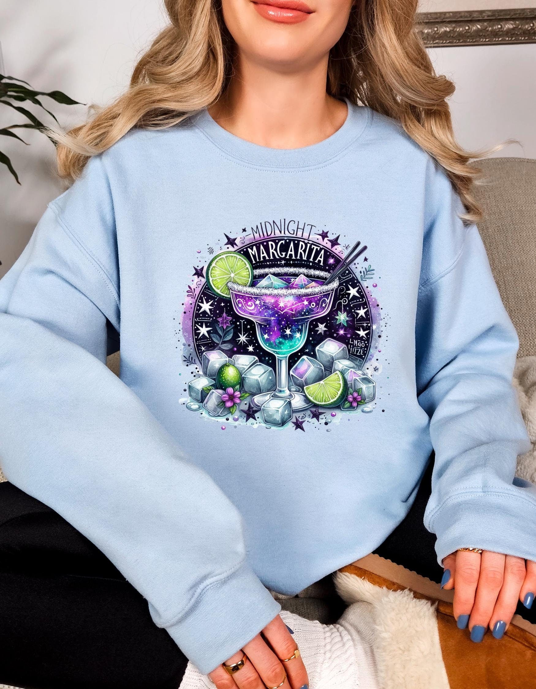 Midnight Margaritas Sweatshirt - Fun and Casual Graphic Apparel