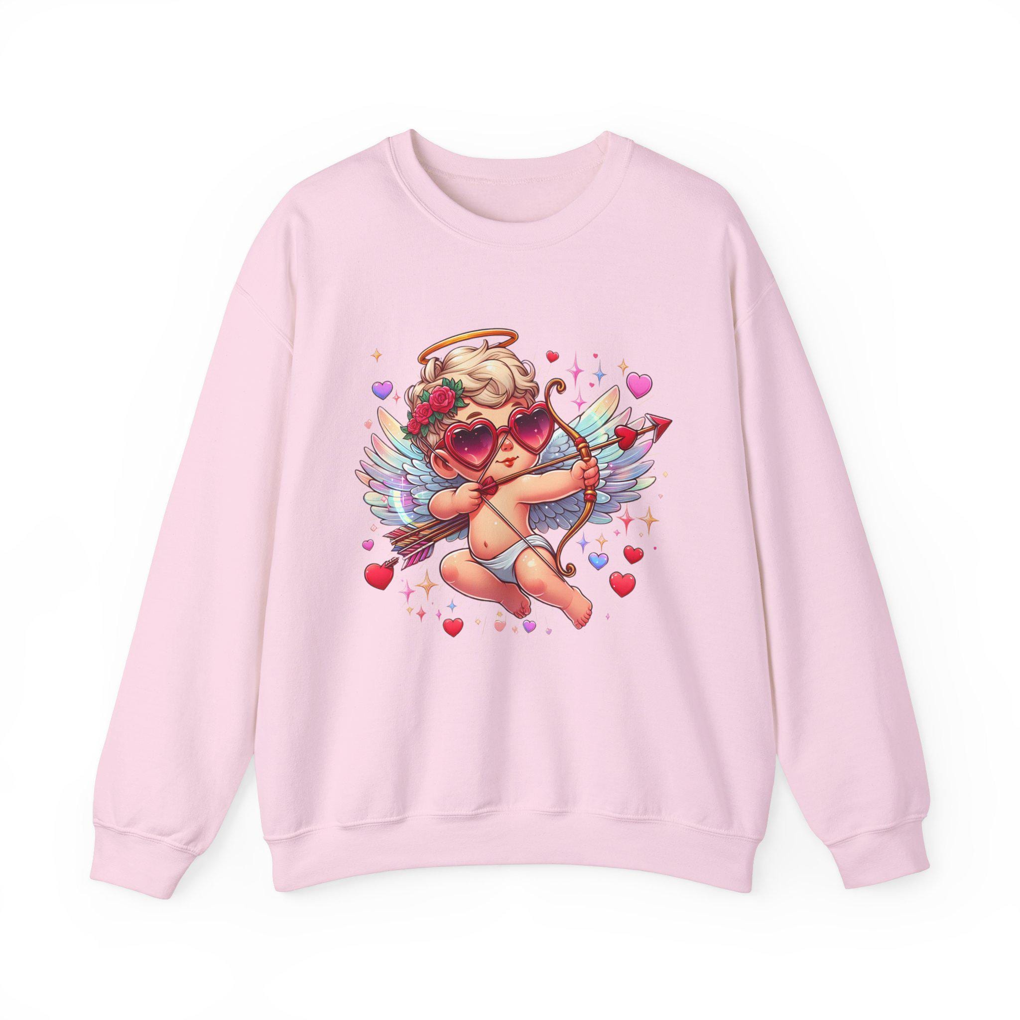 Cupid Arrow Sweatshirt, Valentinstag Party Shirt, Valentinstag Geschenk, Unisex Crewneck, Love Cupid Pullover, Herz Design Pullover