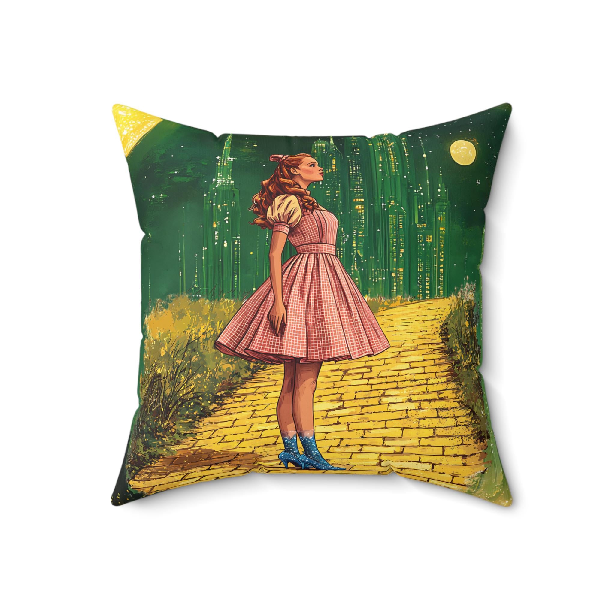 Personalizable Dorothy Throw Pillow - Kids Pillow, Kid Decor, Spun Polyester Square Cushion, Home Decor Accent, Cozy Nursery Pillow