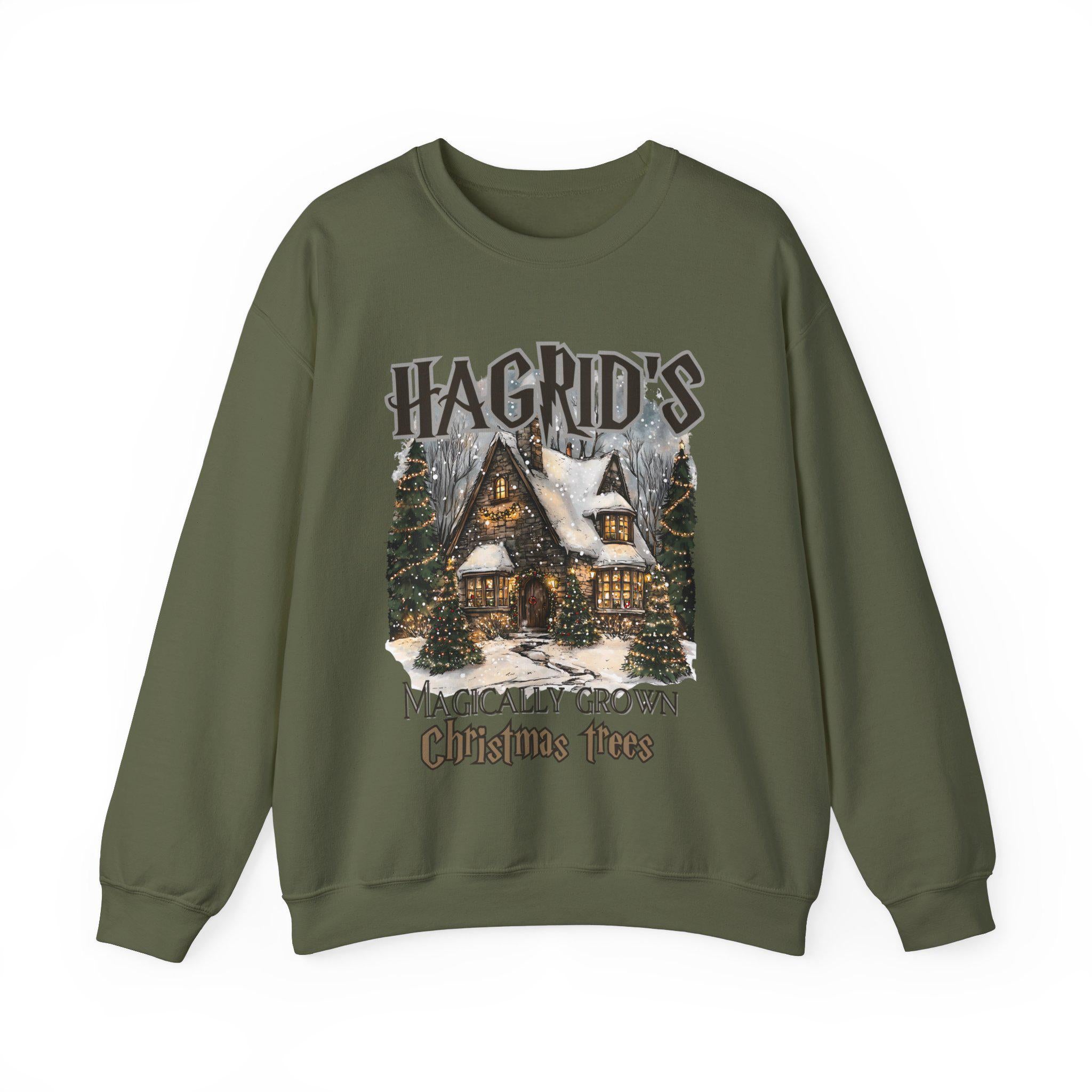 WinterWunderland Weihnachtsbaum Bauernhof Sweatshirt, Weihnachtszauber Pullover, Festlicher Schneebaum Crewneck Pullover, Weihnachtszeit Gemütlich