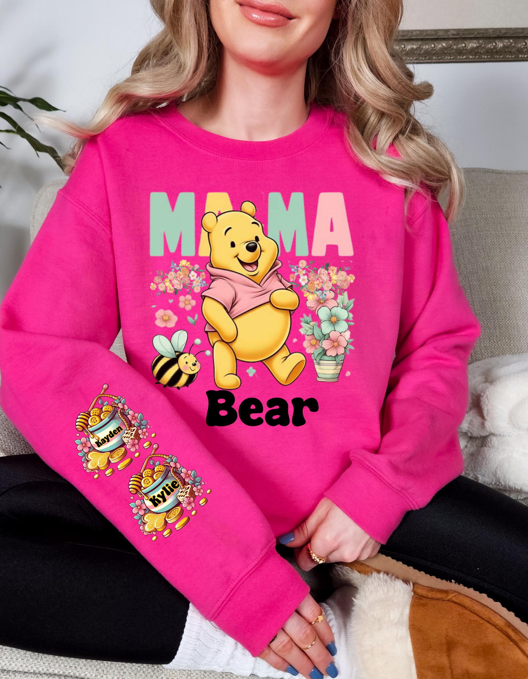 Personalized Mama Bear Sweatshirt - Cozy and Cute Custom Apparel