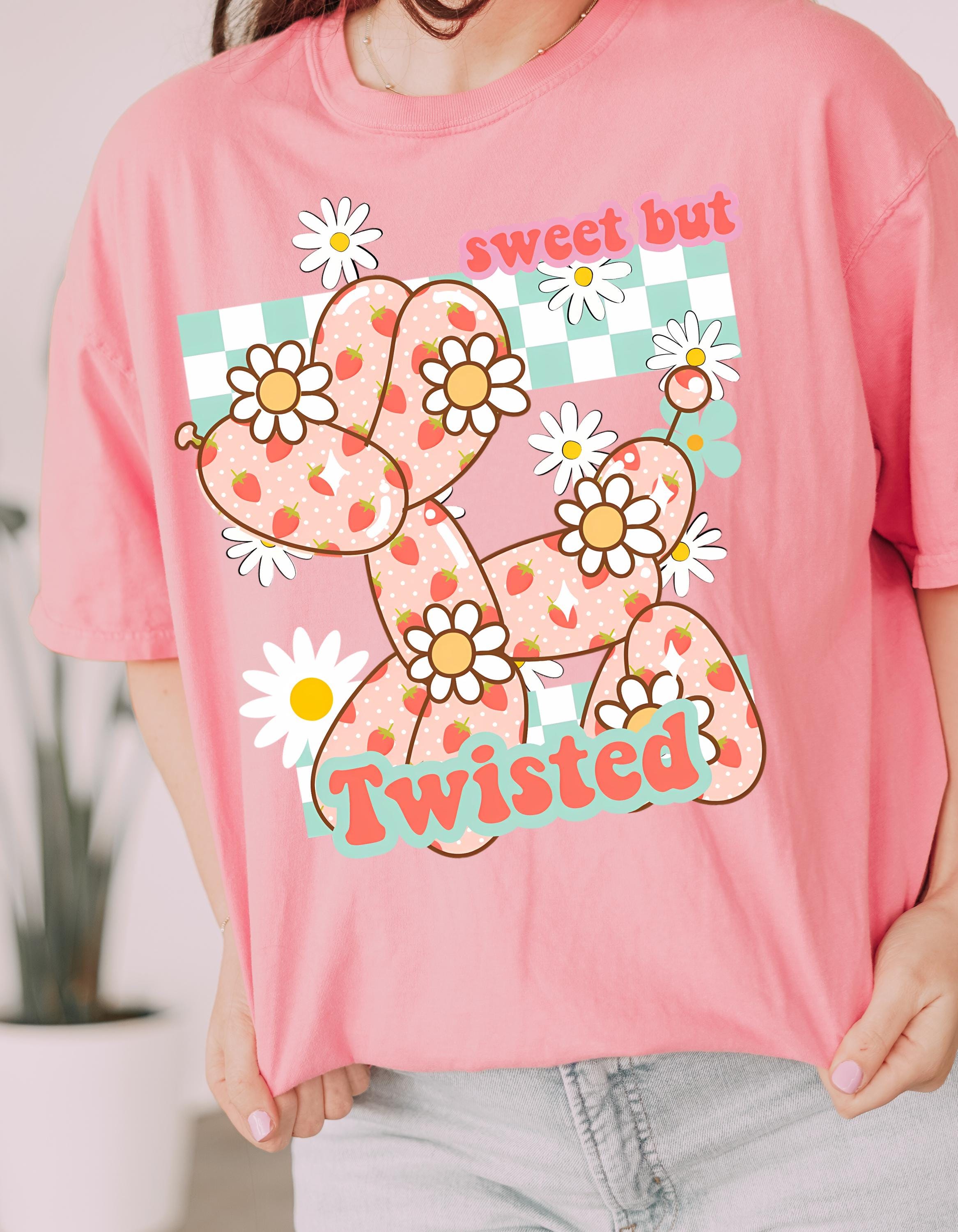 Sweet But Twisted Unisex T-shirt - Cute Balloon Dog Graphic Tee, Fun Gift, Casual Outfit, Spring Fashion, Trendy Top