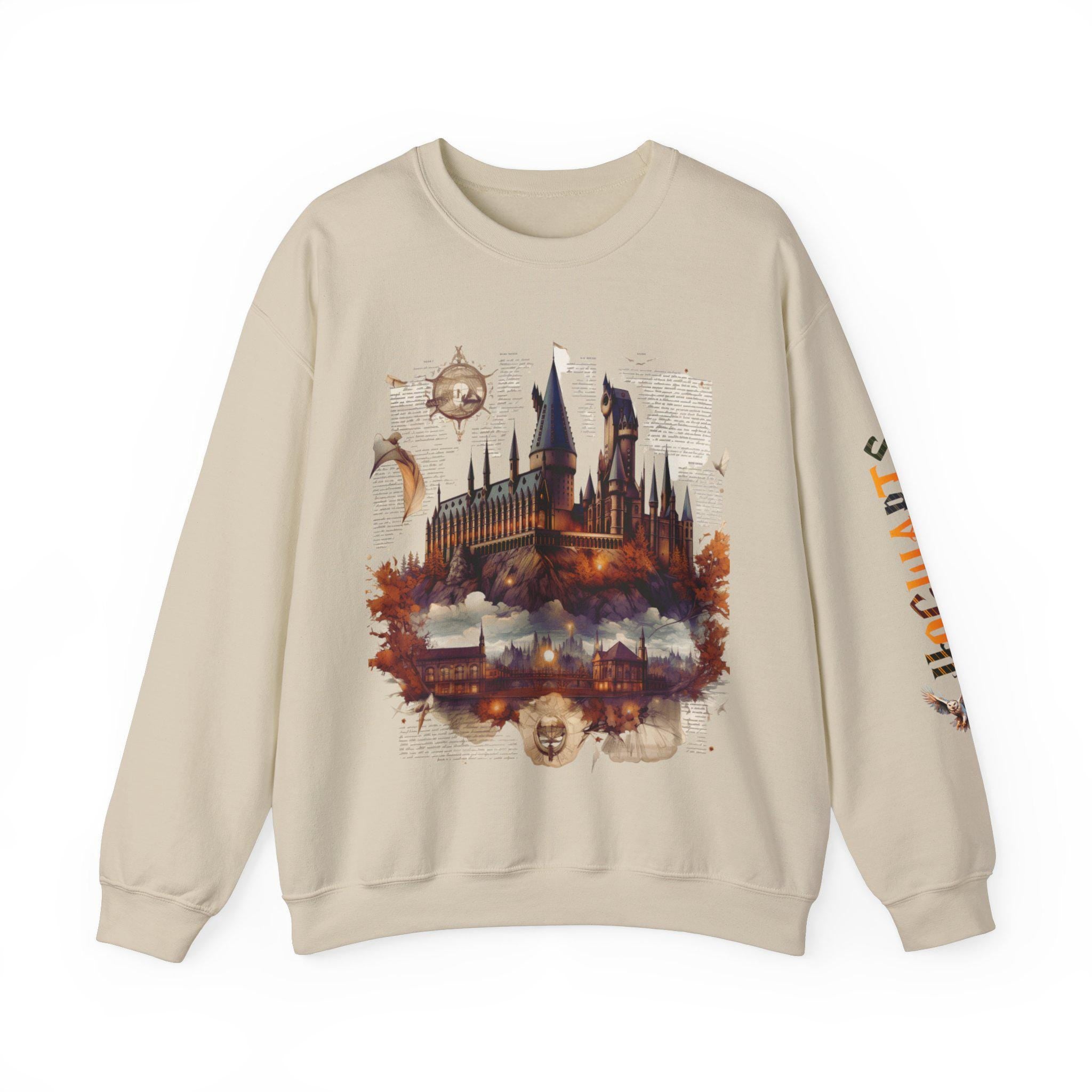 Magische Welt Schloss Schule Sweatshirt - Fantasy Bekleidung