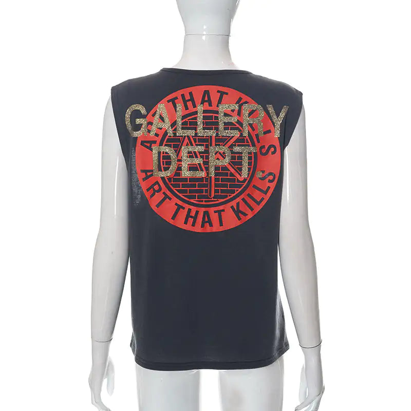 Gallery Dept. Tanktop mit glitzerndem Grafikdruck