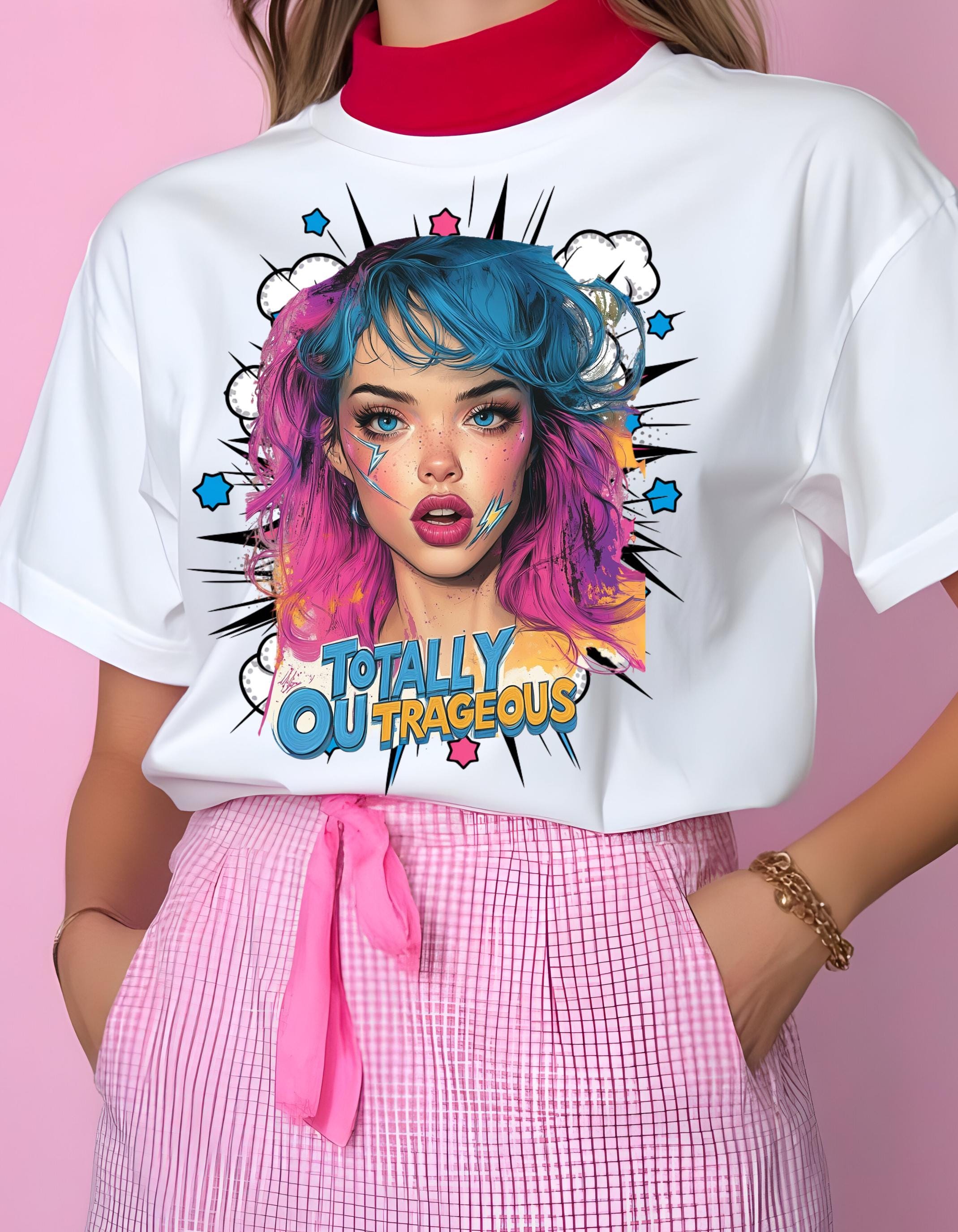 Personalizable Jem and the Hologram T-Shirt, 80s Parody Tee, 80s Cartoon Shirt, Unisex Cotton Top