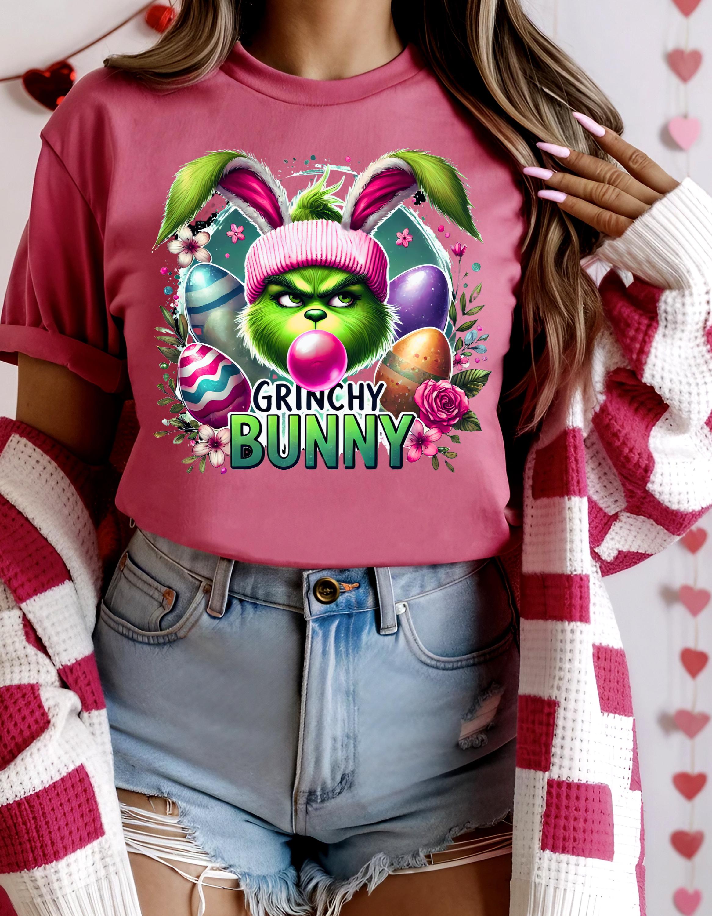 Personalizable Grinchy Bunny Easter Sweatshirt, Parody Easter Bunny Jumper, Funny Holiday Gift, Unisex Pullover, Easter Shirt